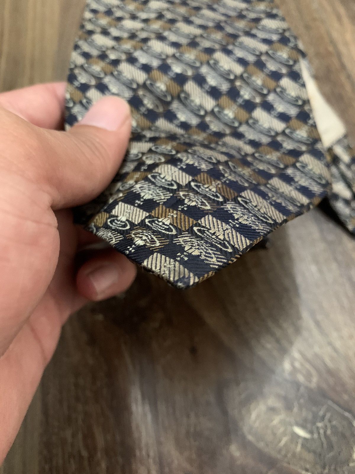 Vivienne Westwood Vivienne Westwood Monogram Repeated Logo Printed Tie Size ONE SIZE - 2 Thumbnail