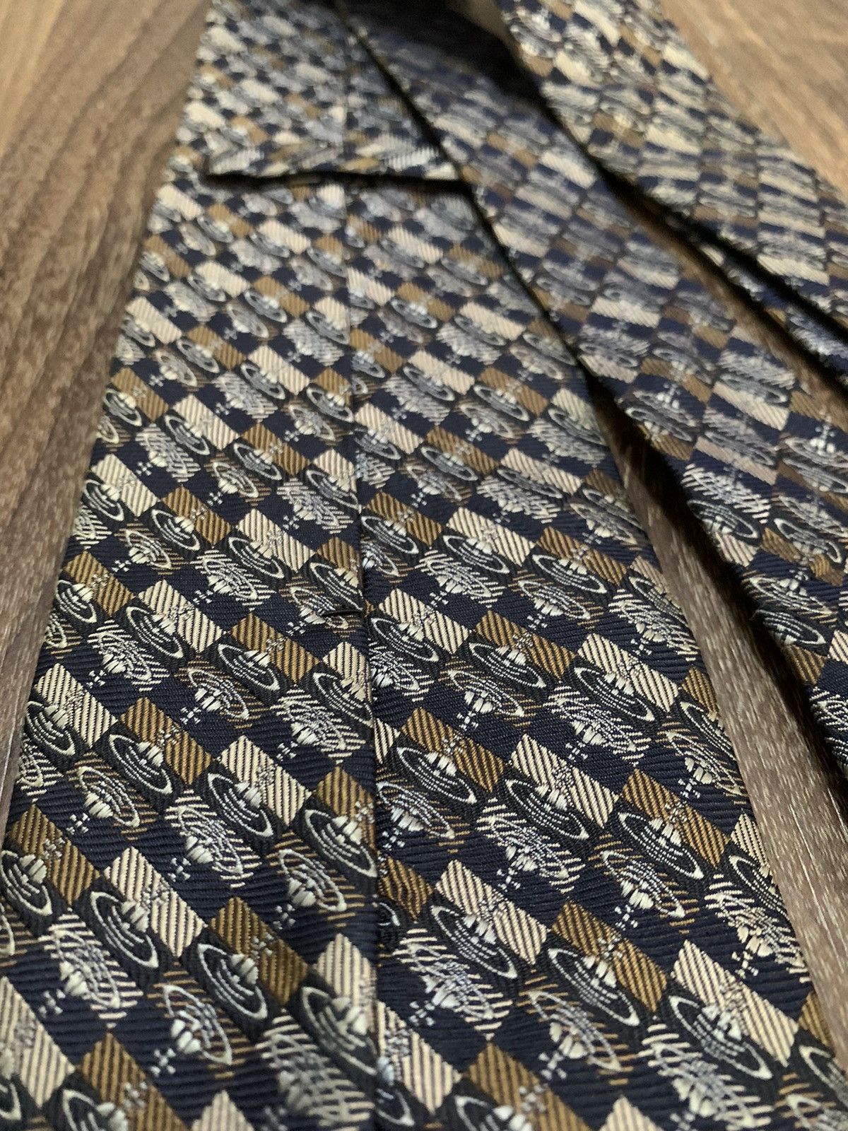Vivienne Westwood Vivienne Westwood Monogram Repeated Logo Printed Tie Size ONE SIZE - 8 Thumbnail