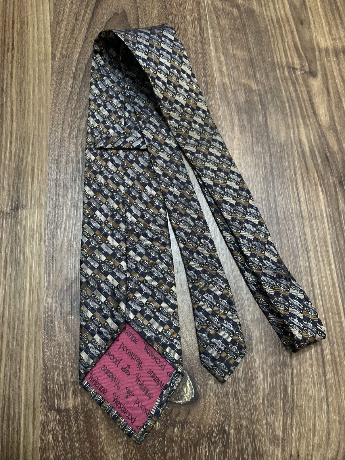 Vivienne Westwood Vivienne Westwood Monogram Repeated Logo Printed Tie Size ONE SIZE - 6 Thumbnail