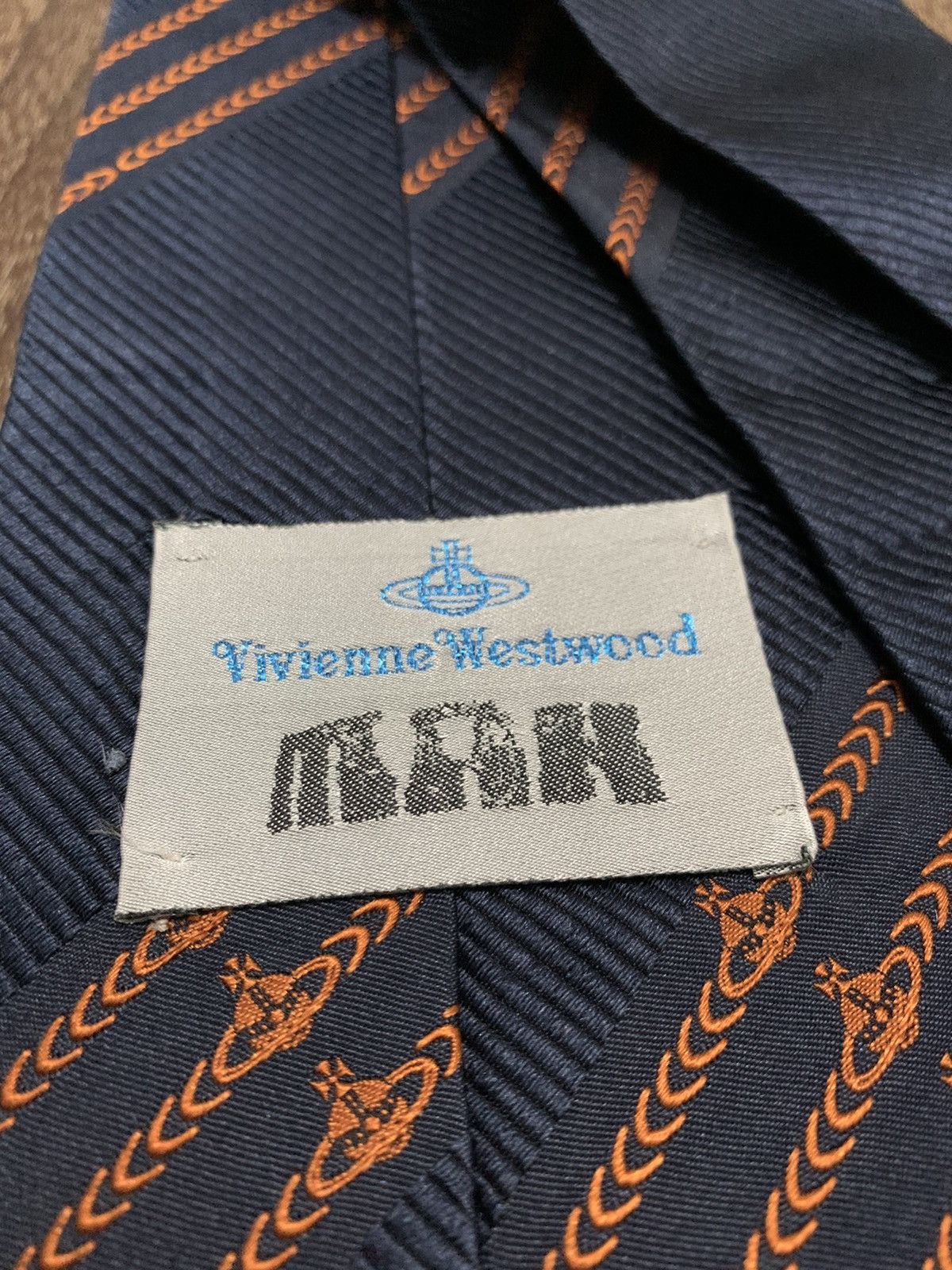 Vivienne Westwood Vivienne Westwood Stripe With Logo Printed Design Tie Size ONE SIZE - 7 Thumbnail