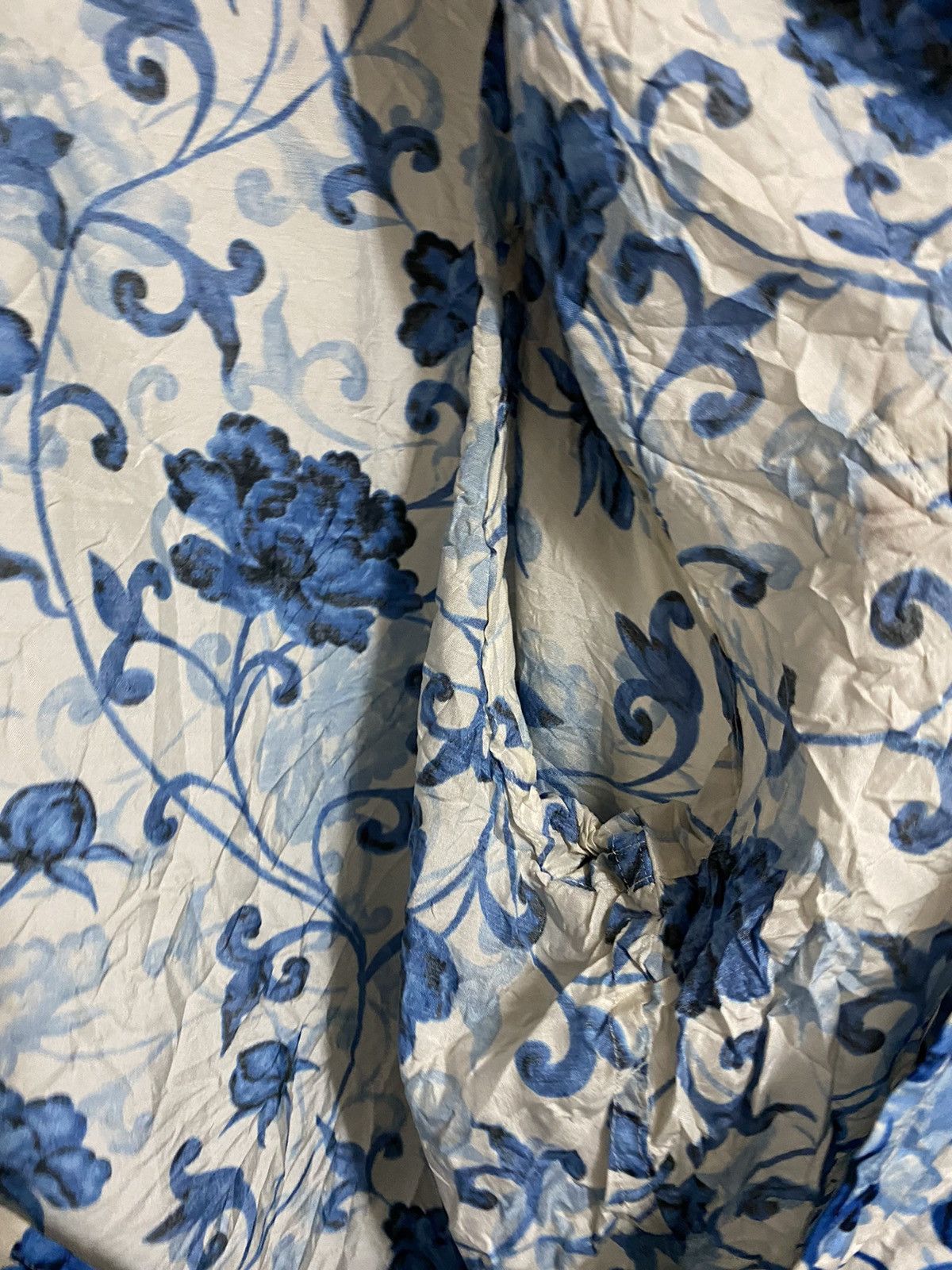 Yohji Yamamoto Crinkled Floral Silk Shirt SS01 Size US M / EU 48-50 / 2 - 6 Thumbnail