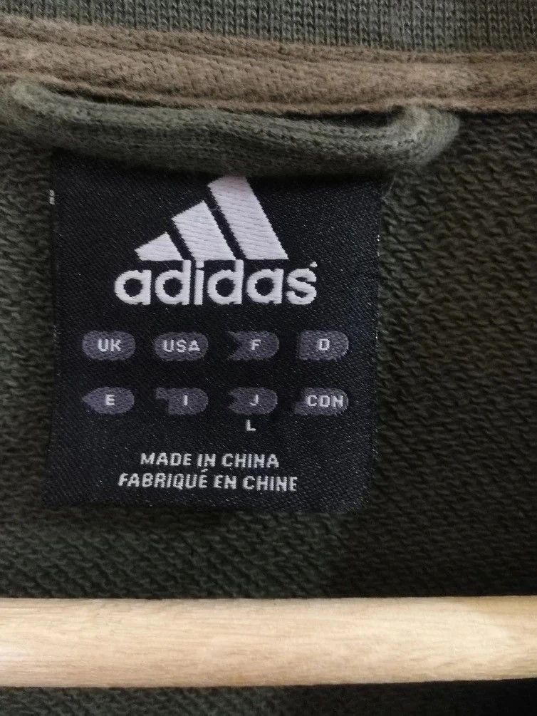 Adidas × Vintage Vintage 90s ADIDAS Spell Out Big Logo Sweater Size US L / EU 52-54 / 3 - 6 Thumbnail