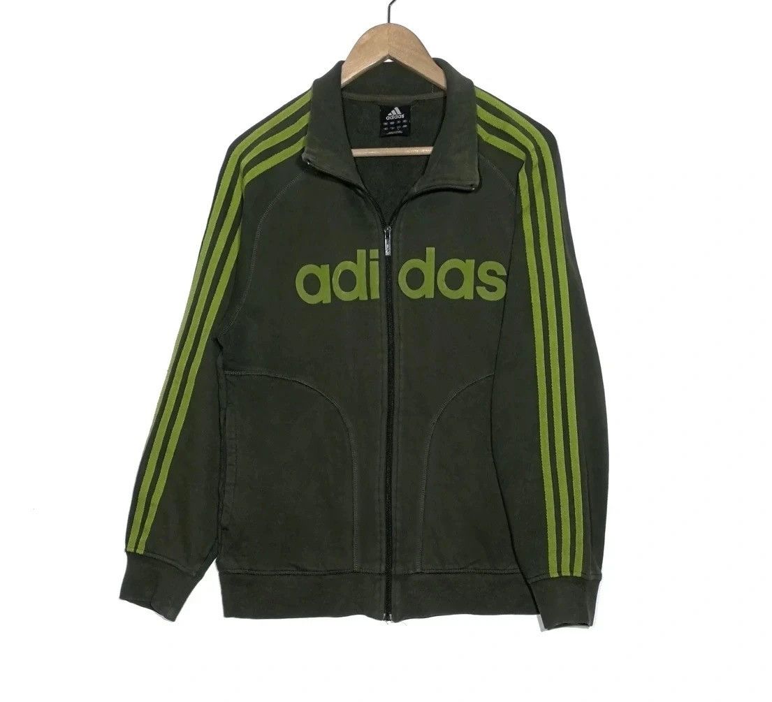 Adidas × Vintage Vintage 90s ADIDAS Spell Out Big Logo Sweater Size US L / EU 52-54 / 3 - 2 Thumbnail
