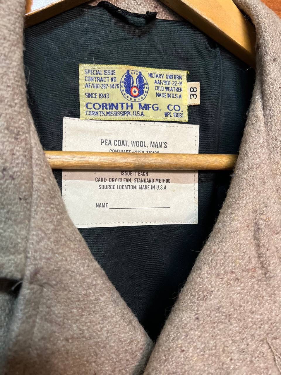 Other CORINTH MFG.CO PEA COAT WOOL MAN’S DOUBLE BREAST Size US M / EU 48-50 / 2 - 6 Thumbnail