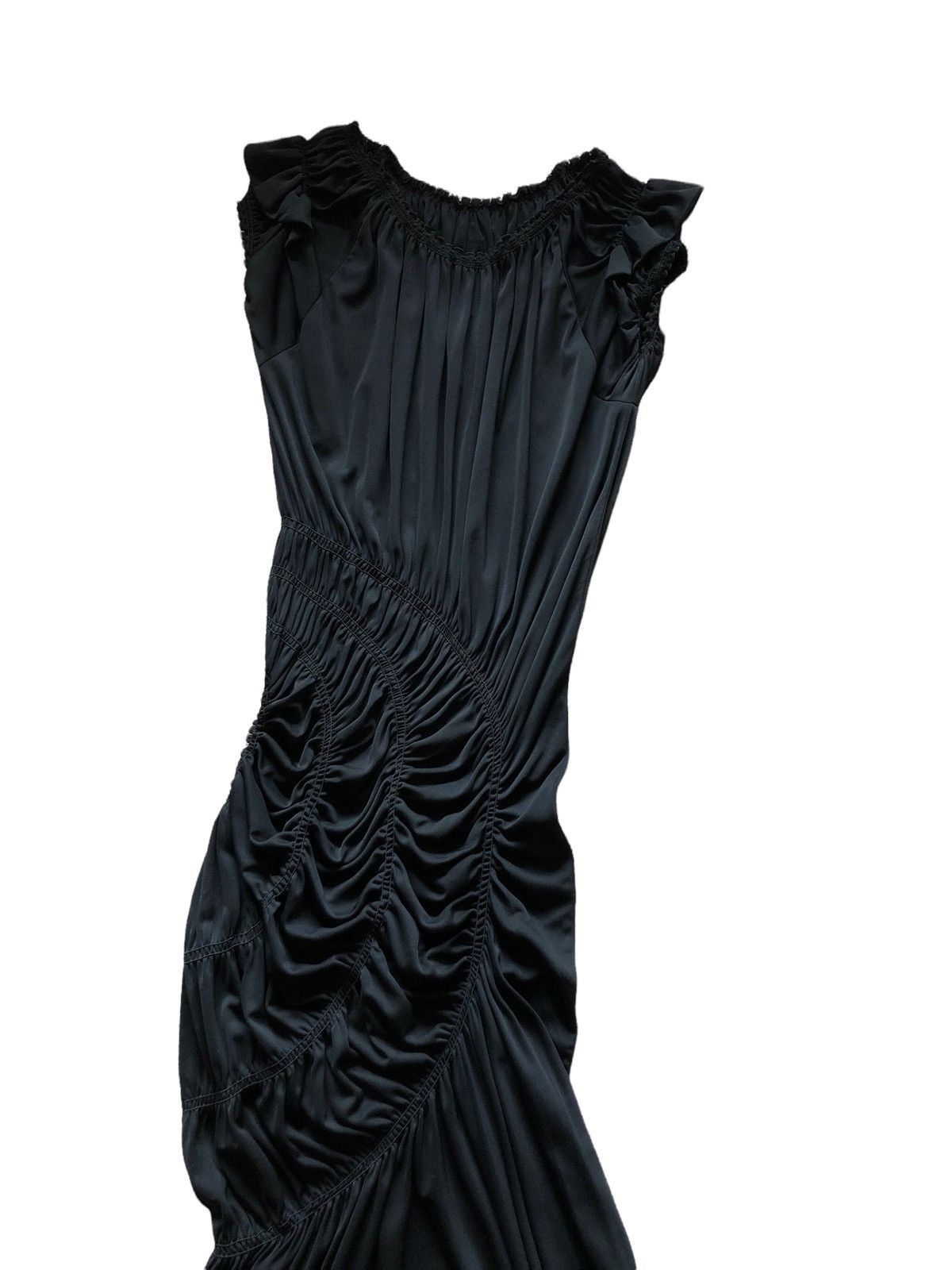 Jean Paul Gaultier 1990s Jean Paul Gaultier Spiral Ruching Dress Size S / US 4 / IT 40 - 2 Thumbnail