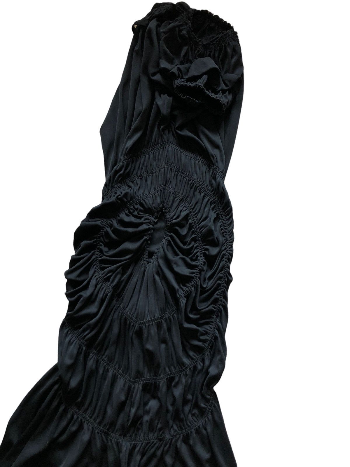 Jean Paul Gaultier 1990s Jean Paul Gaultier Spiral Ruching Dress Size S / US 4 / IT 40 - 5 Thumbnail