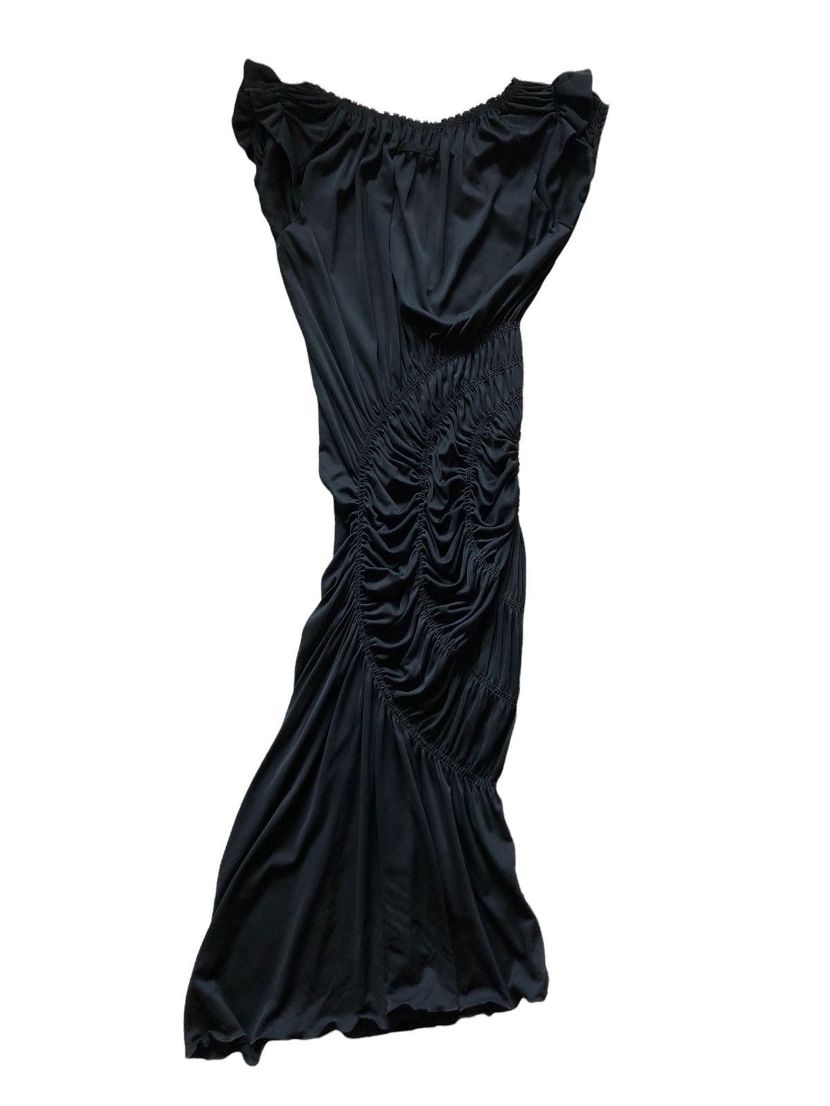 Jean Paul Gaultier 1990s Jean Paul Gaultier Spiral Ruching Dress Size S / US 4 / IT 40 - 6 Thumbnail