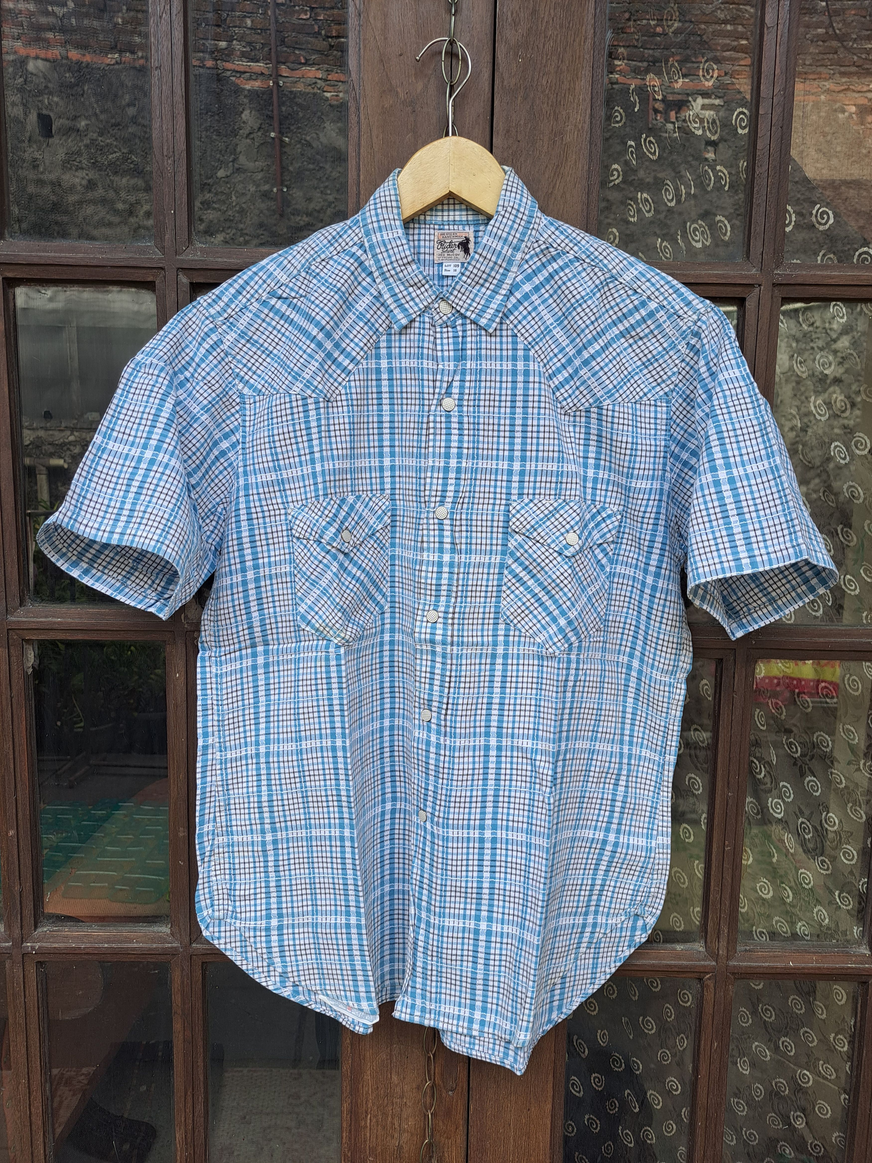 Joe Mccoy Western Ranchman Rider Shirt Lot109