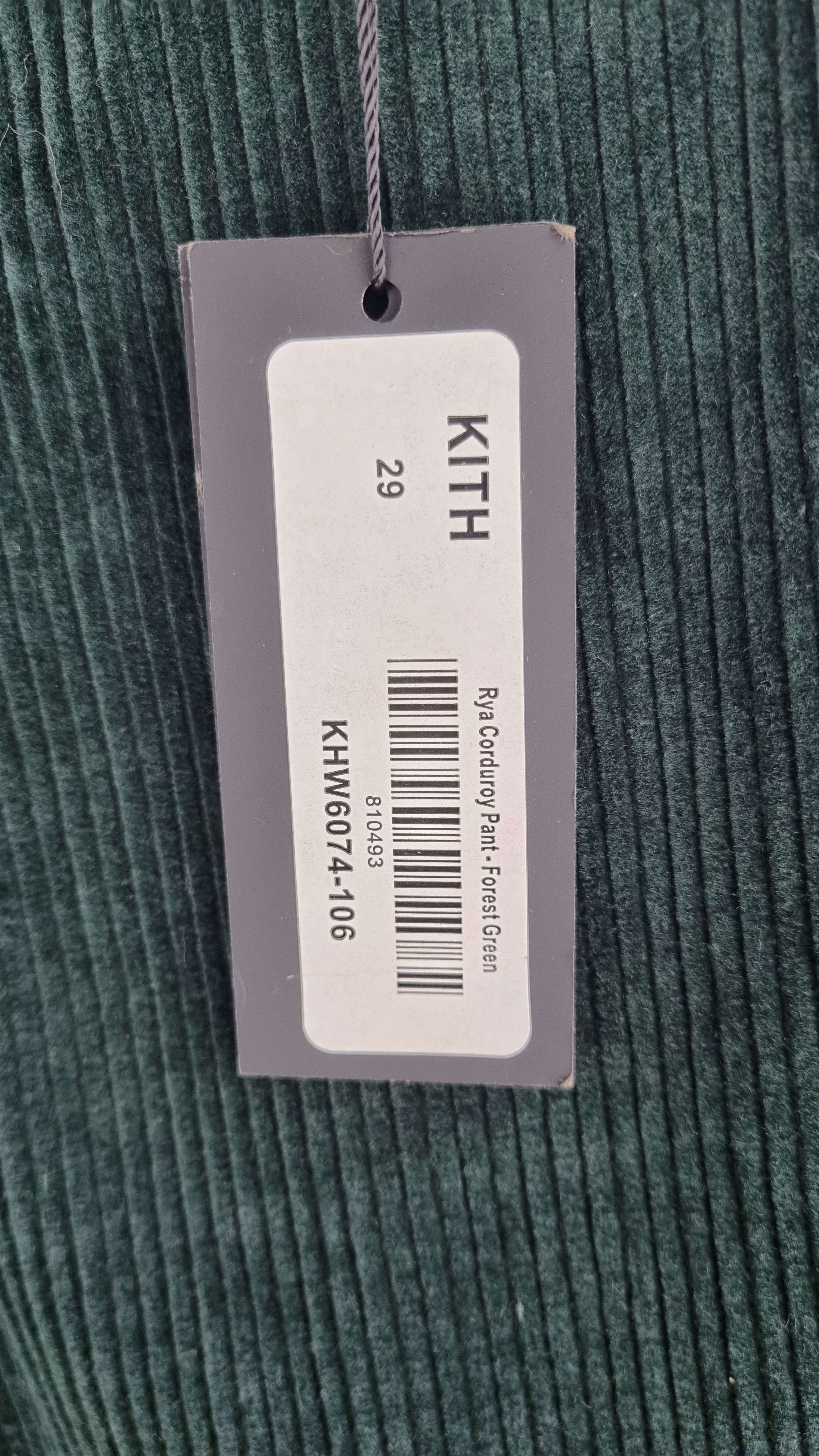 Kith × Ronnie Fieg New KITH Corduroy Pant Forest Green GOLF WANG Style Size US 29 - 10 Thumbnail