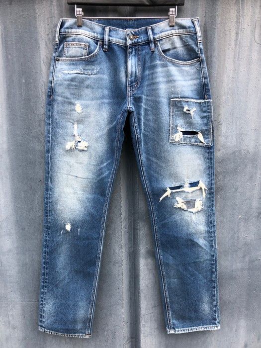 Other Repair Stitch Patched Jeans Size US 32 / EU 48 - 1 Thumbnail