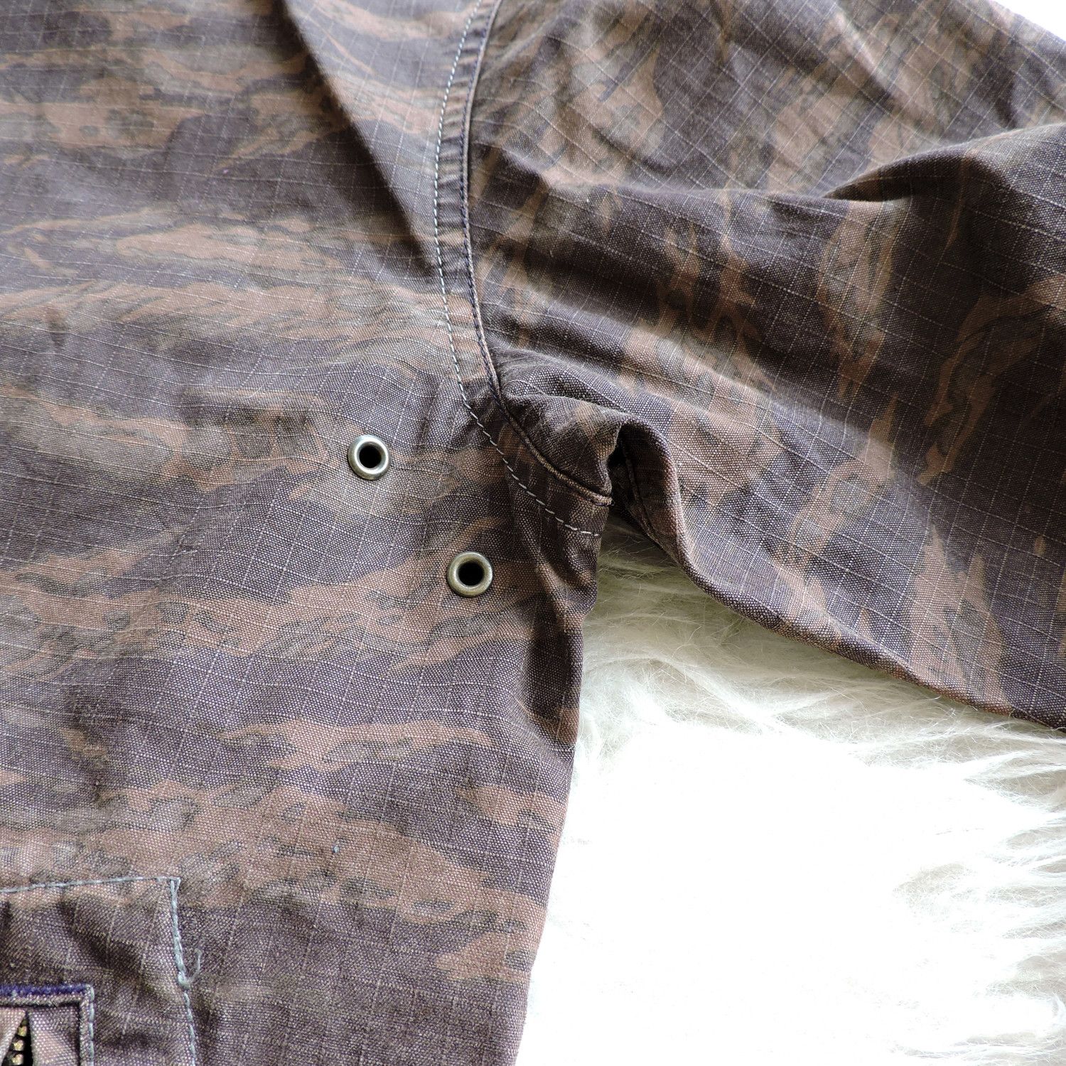 Full Count & Co. FULLCOUNT CAMOUFLAGE TIGER STRIPE MOUNTAIN PARKER JACKET Size US M / EU 48-50 / 2 - 9 Thumbnail
