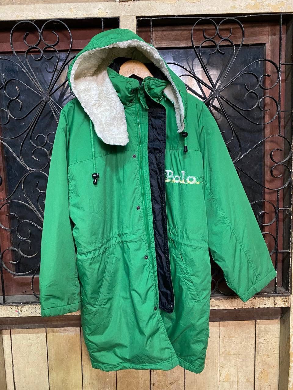 Polo Ralph Lauren × Vintage VINTAGE POLO CANTER HOODED SHERPA LINED Size US M / EU 48-50 / 2 - 7 Thumbnail