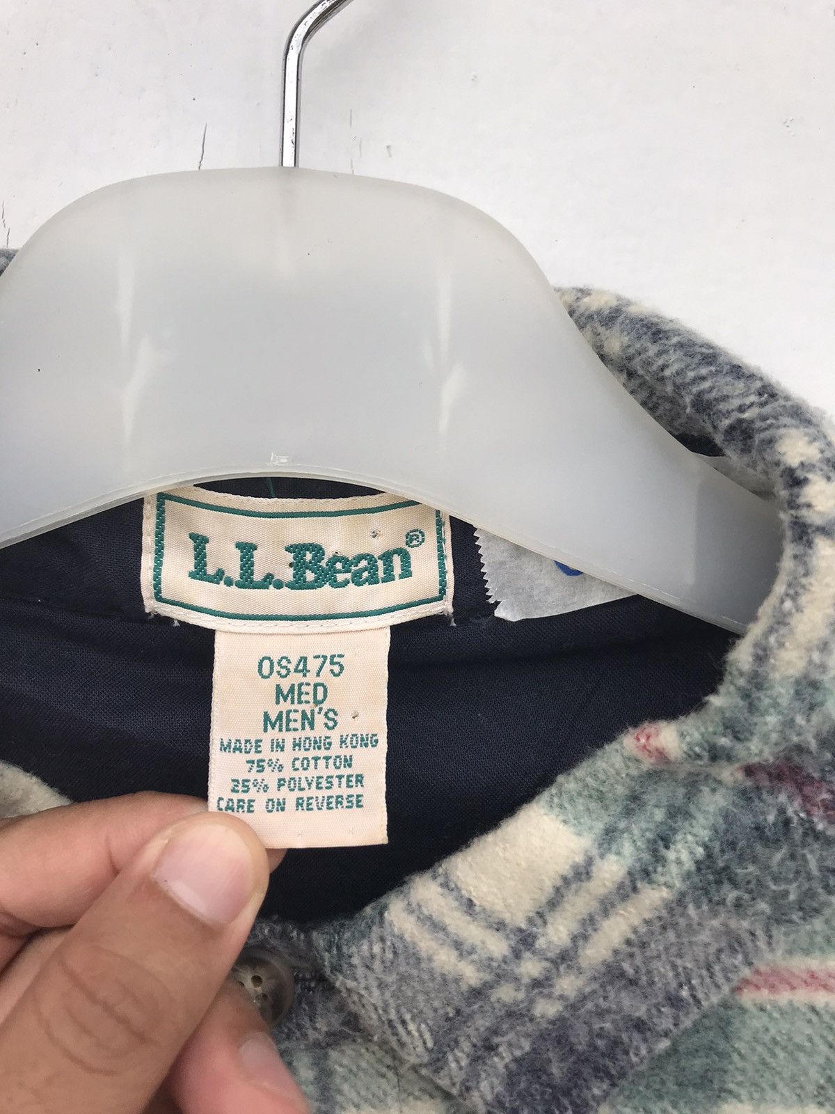 L.L. Bean Vintage LL Bean Shadow Plaid Checkered Flannel Size US M / EU 48-50 / 2 - 3 Thumbnail