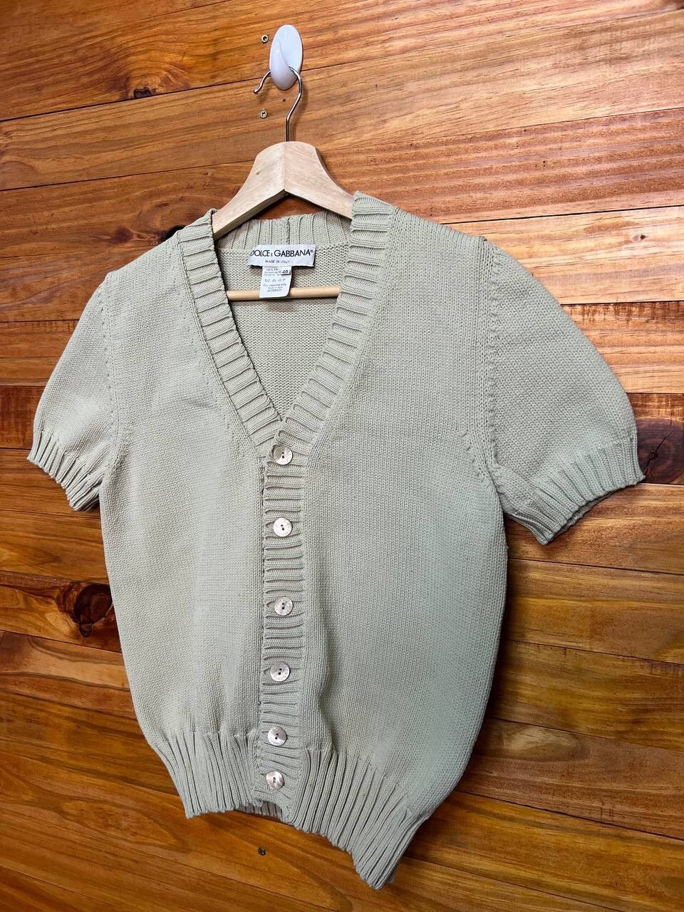 Dolce & Gabbana DOLCE & GABBANA V NECK SHORT SLEEVE CARDIGAN Size S / US 4 / IT 40 - 3 Thumbnail