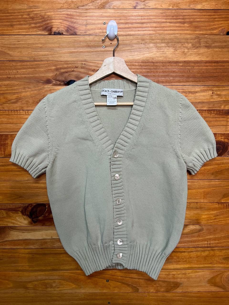 Dolce & Gabbana DOLCE & GABBANA V NECK SHORT SLEEVE CARDIGAN Size S / US 4 / IT 40 - 1 Thumbnail