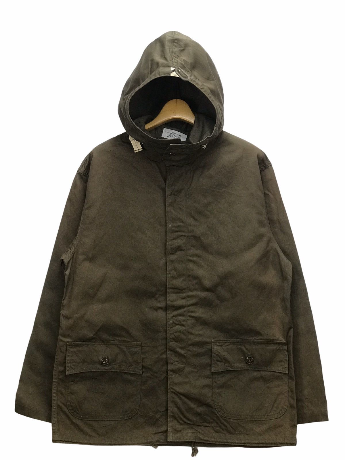 image of Style John Bull Olive Hooded Jacket, Men's (Size Medium)