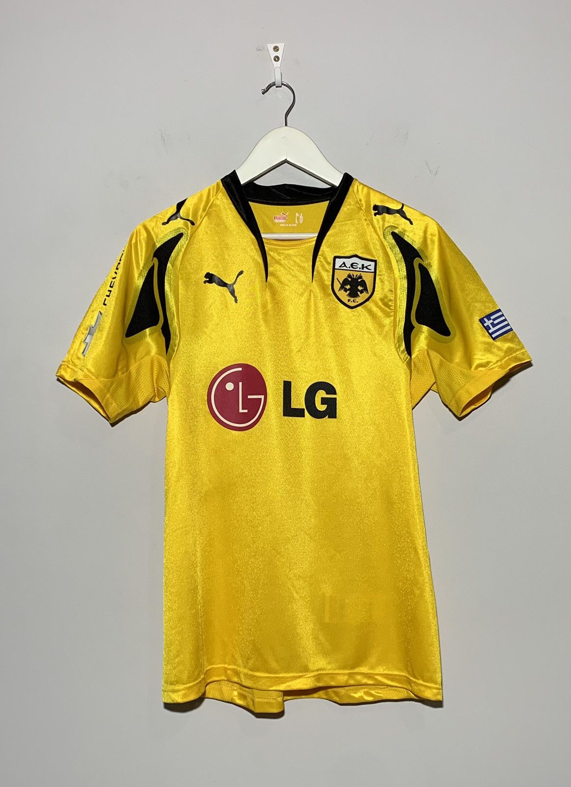 Puma AEK Athens 2007/08 Home Football shirt Size US S / EU 44-46 / 1 - 1 Thumbnail