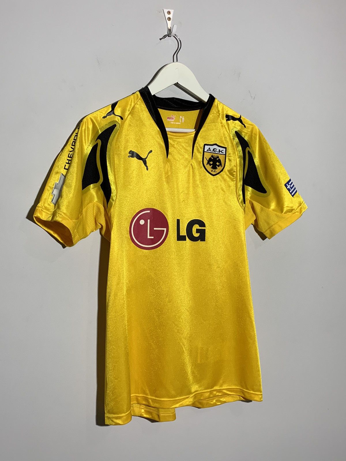 Puma AEK Athens 2007/08 Home Football shirt Size US S / EU 44-46 / 1 - 2 Thumbnail