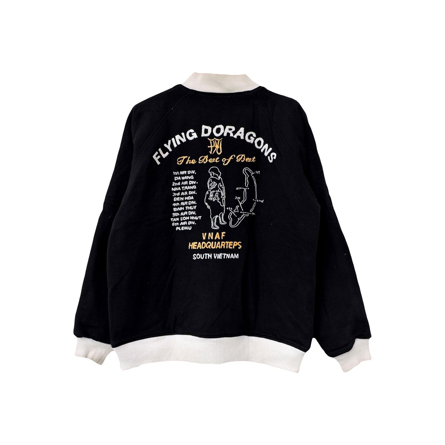 Avirex AVIREX 'FLYING DORAGONS' VNAF HQ VIETNAM SOUVENIR JACKET Size US L / EU 52-54 / 3 - 3 Thumbnail