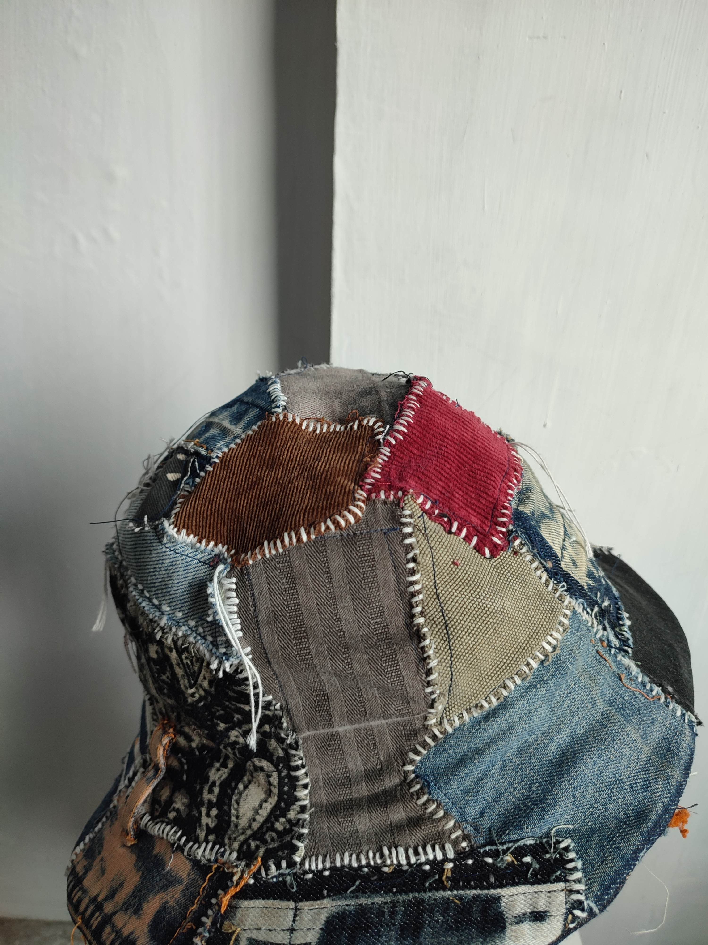 Other 🔥Custom Made Patchwork Denim Bucket Hats Size ONE SIZE - 12 Thumbnail