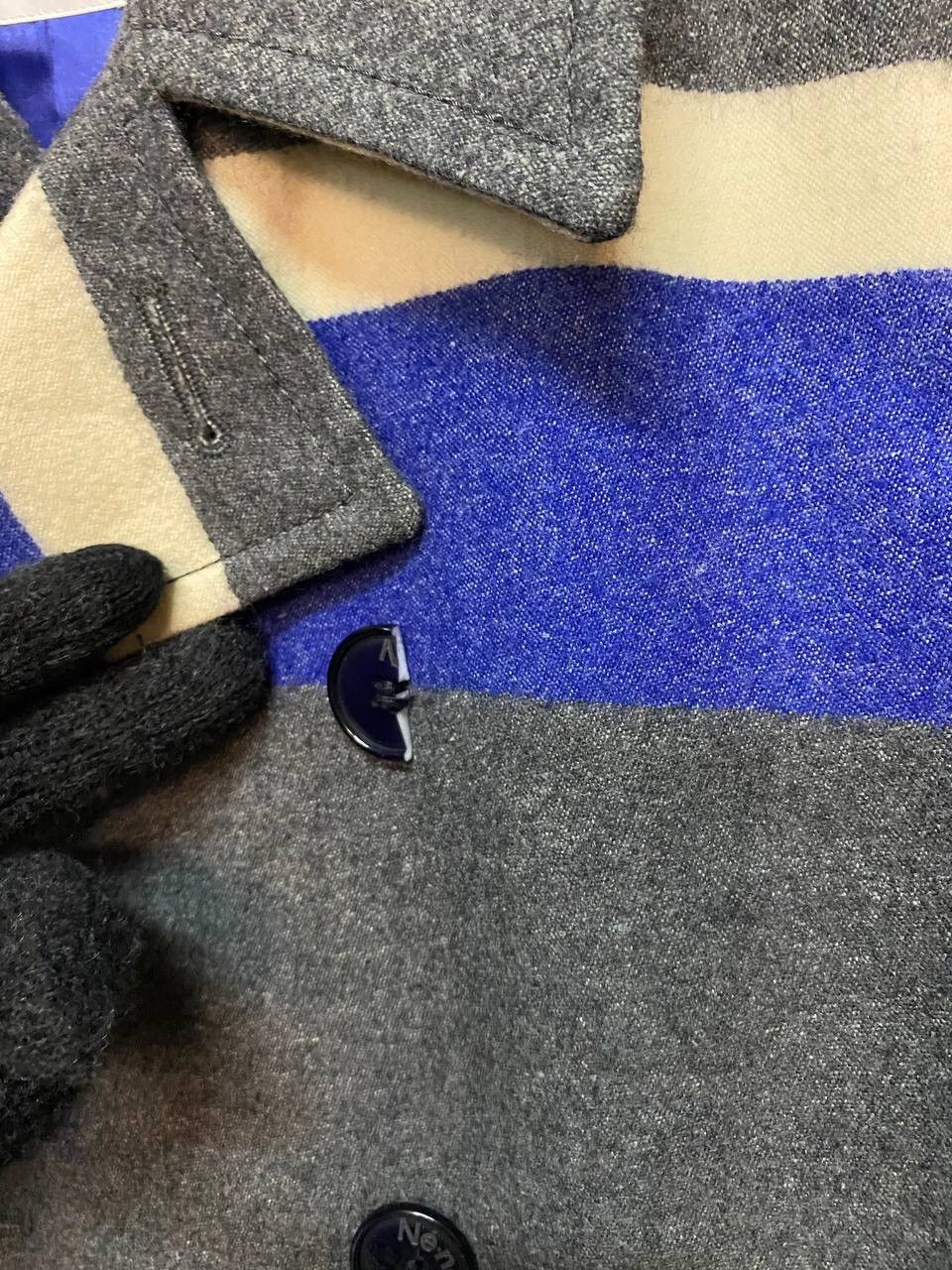 Issey Miyake Ne-net By Issey Miyake Color Block Wool Pea Coat Size US S / EU 44-46 / 1 - 7 Thumbnail
