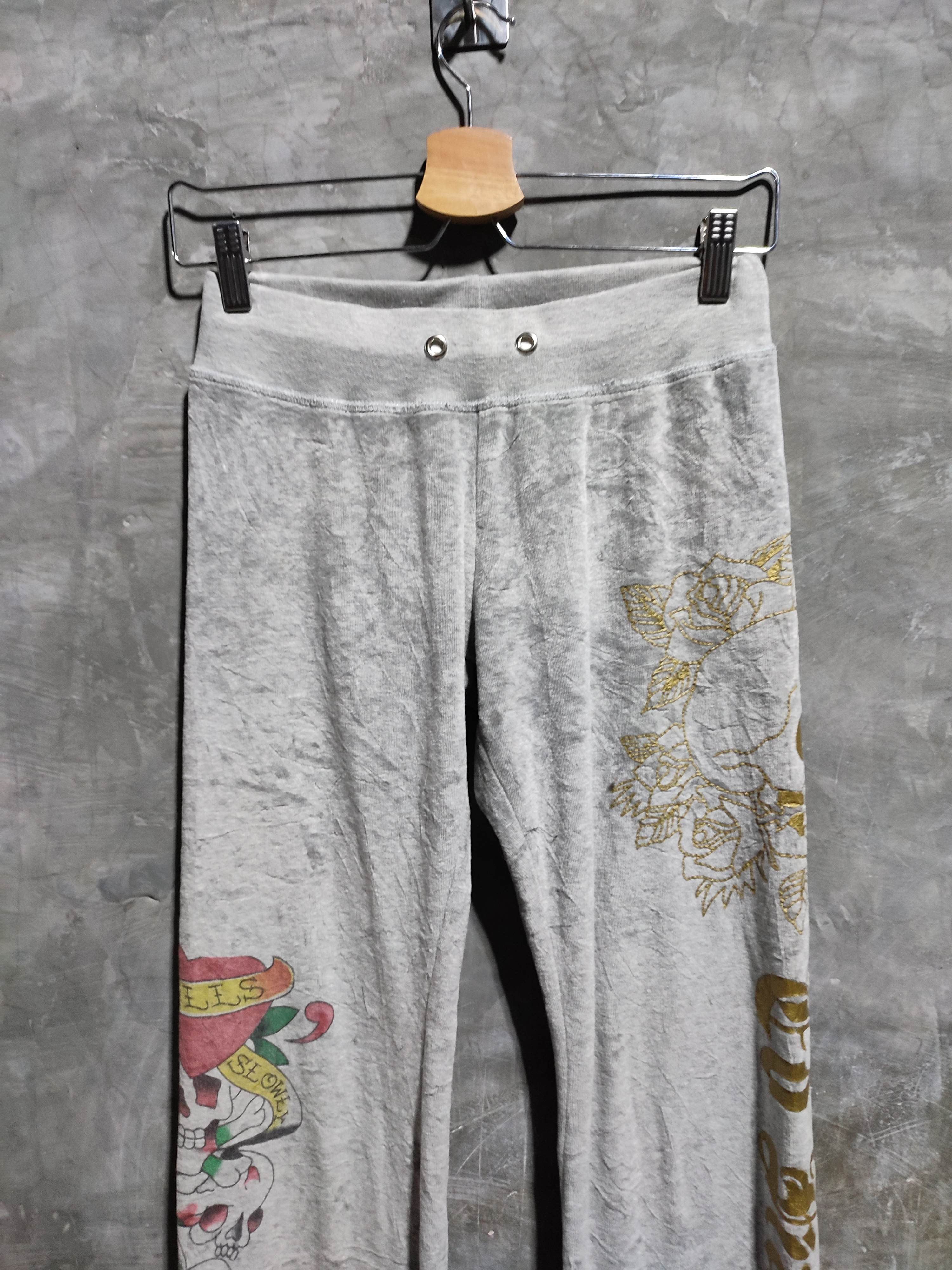 Ed Hardy Ed Hardy Skull Low Rise Sweatpants y2k style Size 28" / US 6 / IT 42 - 6 Thumbnail