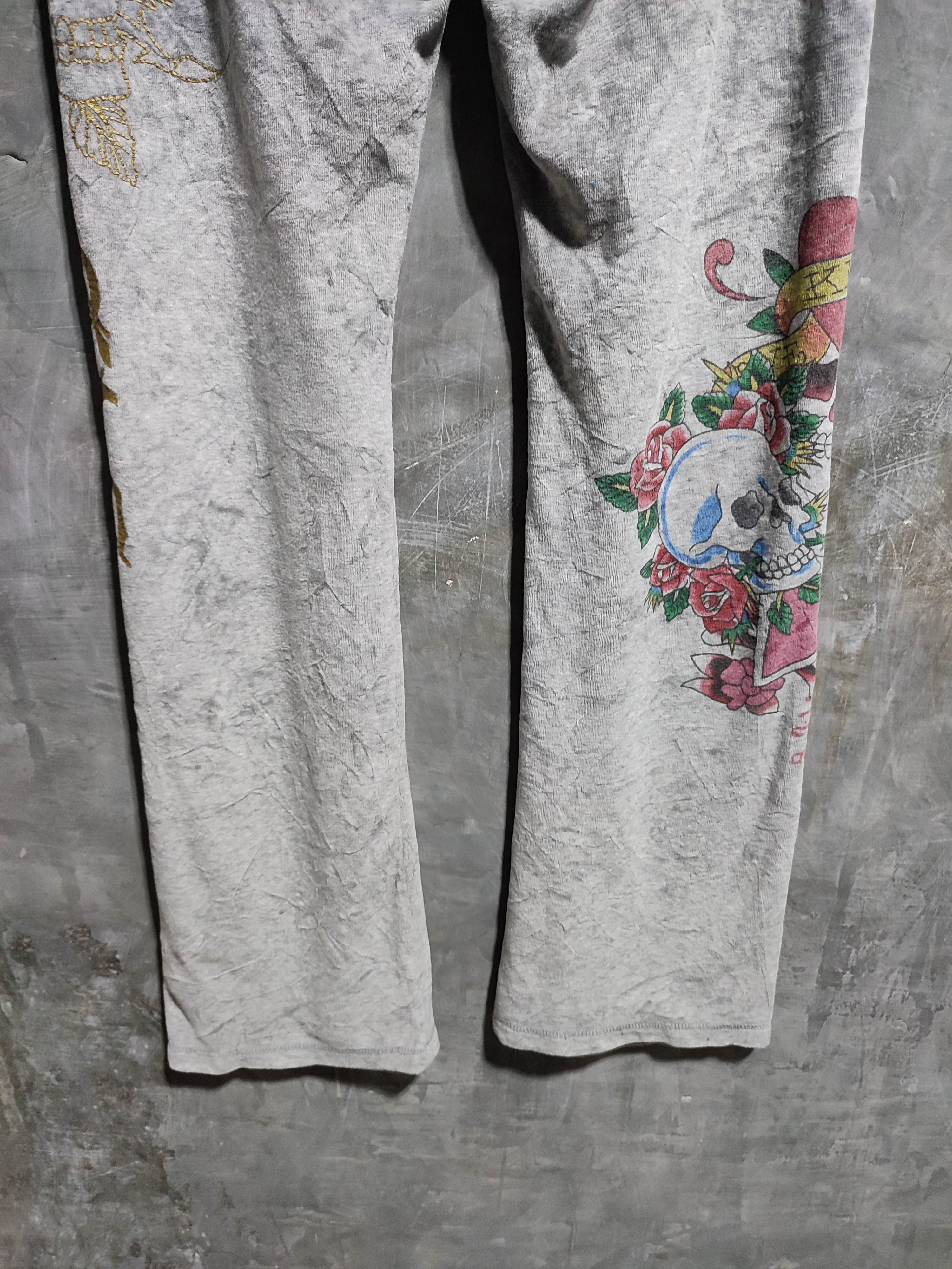 Ed Hardy Ed Hardy Skull Low Rise Sweatpants y2k style Size 28" / US 6 / IT 42 - 10 Thumbnail