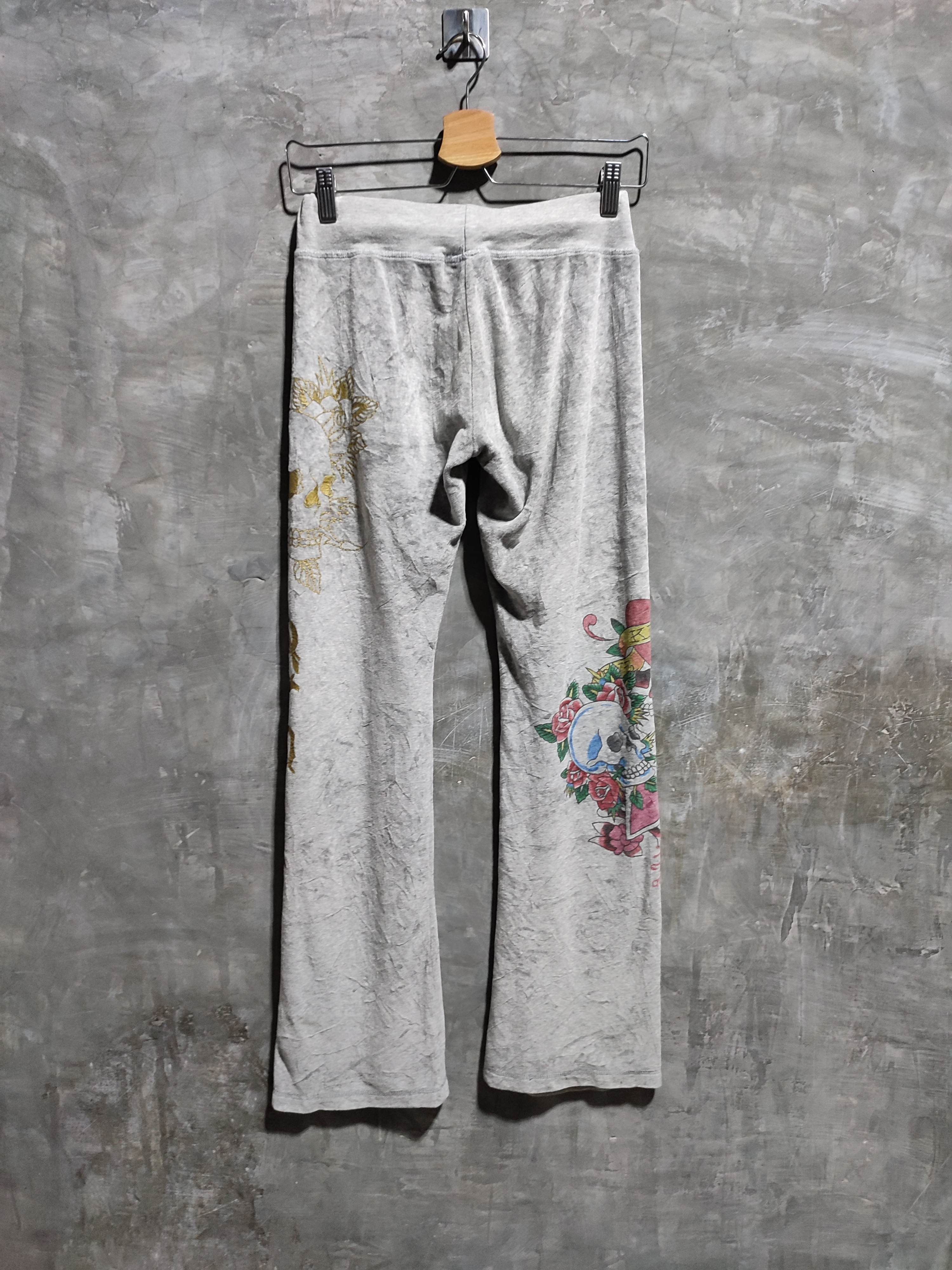 Ed Hardy Ed Hardy Skull Low Rise Sweatpants y2k style Size 28" / US 6 / IT 42 - 8 Thumbnail