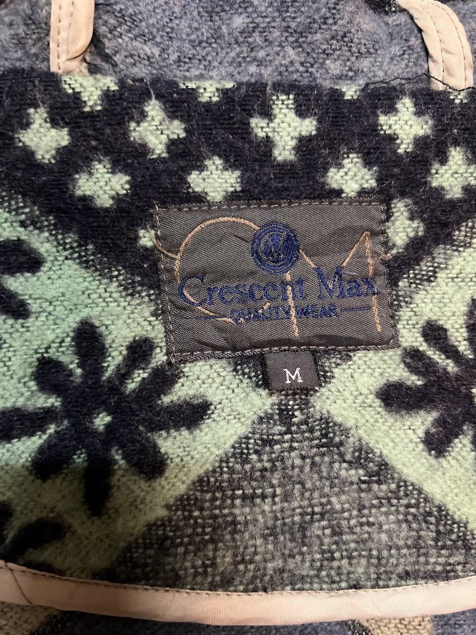 Japanese Brand CRESCENT MAX NATIVE PRINT WOOL HOODIE Size US M / EU 48-50 / 2 - 13 Thumbnail