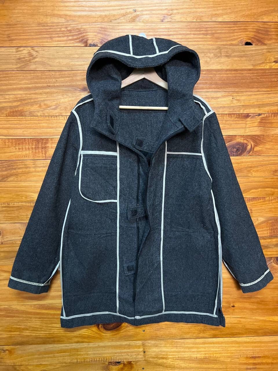 Japanese Brand VINTAGE NEYRIES WOOL BLEND FULL ZIP JACKET Size US M / EU 48-50 / 2 - 10 Thumbnail