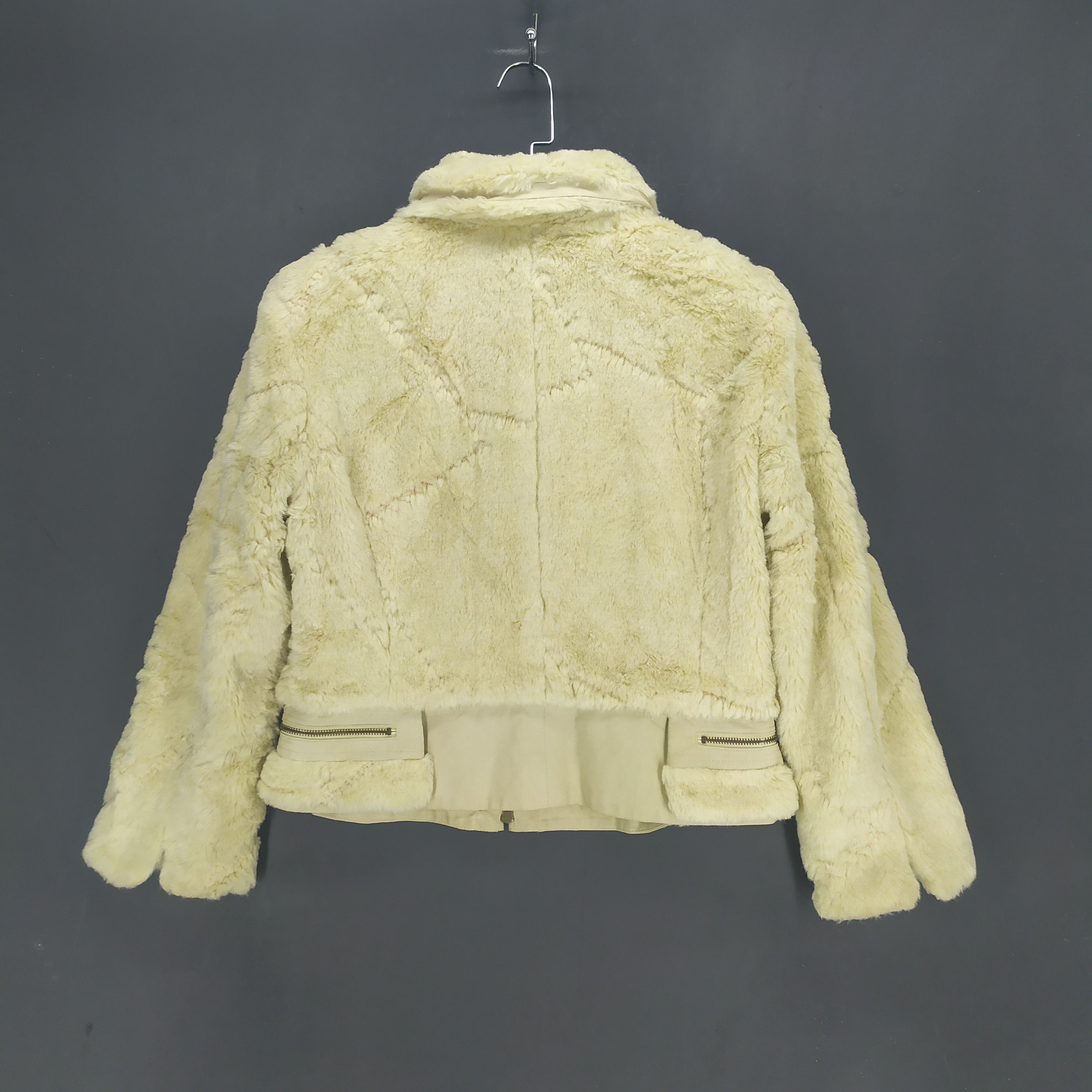Japanese Brand Mon Gre Femme Fabric Made in Italy Fur Jacket #1404-59 Size S / US 4 / IT 40 - 10 Thumbnail