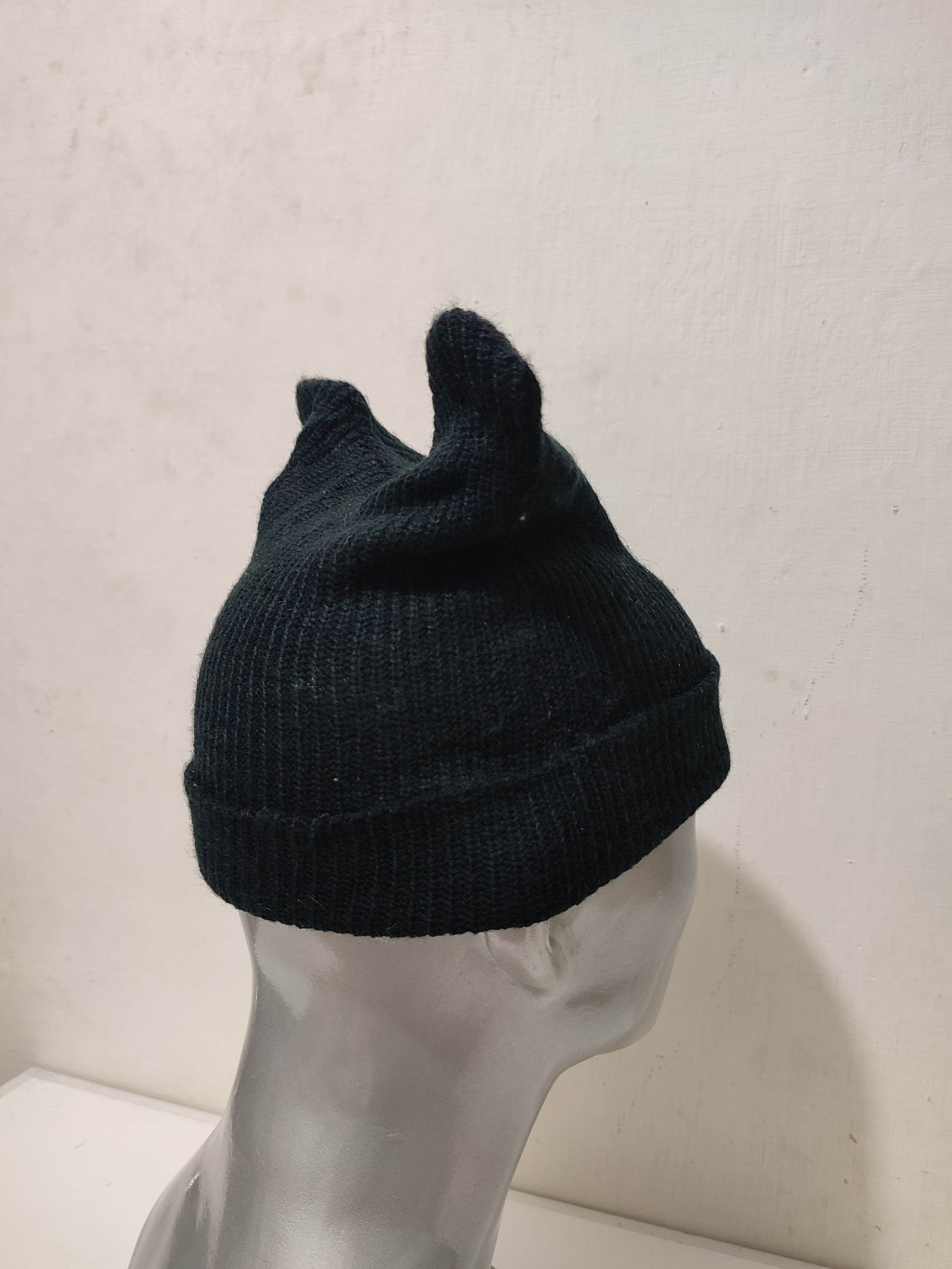 Other Black Bunny Devil Horns Beanie Hats Size ONE SIZE - 8 Thumbnail