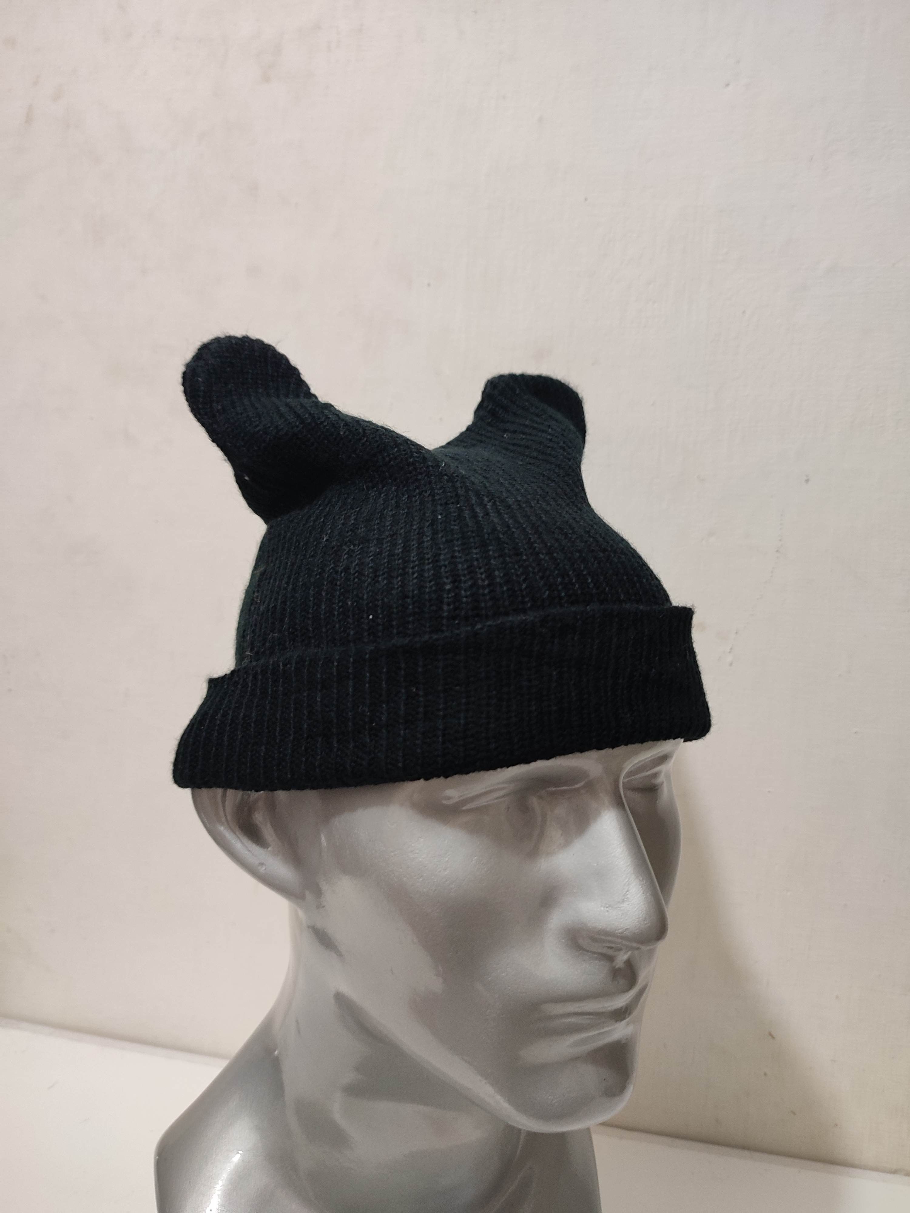 Other Black Bunny Devil Horns Beanie Hats Size ONE SIZE - 5 Thumbnail