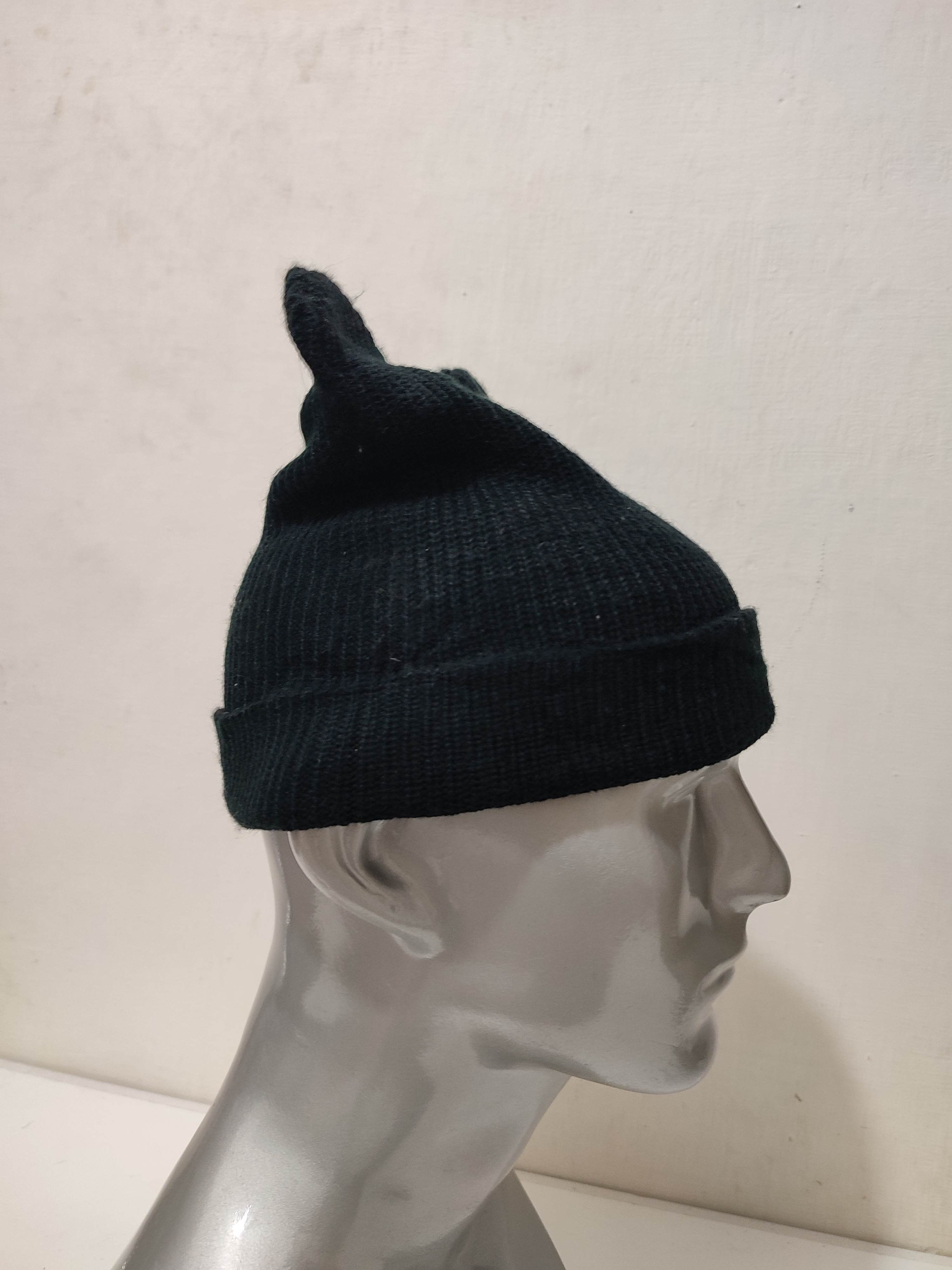 Other Black Bunny Devil Horns Beanie Hats Size ONE SIZE - 6 Thumbnail