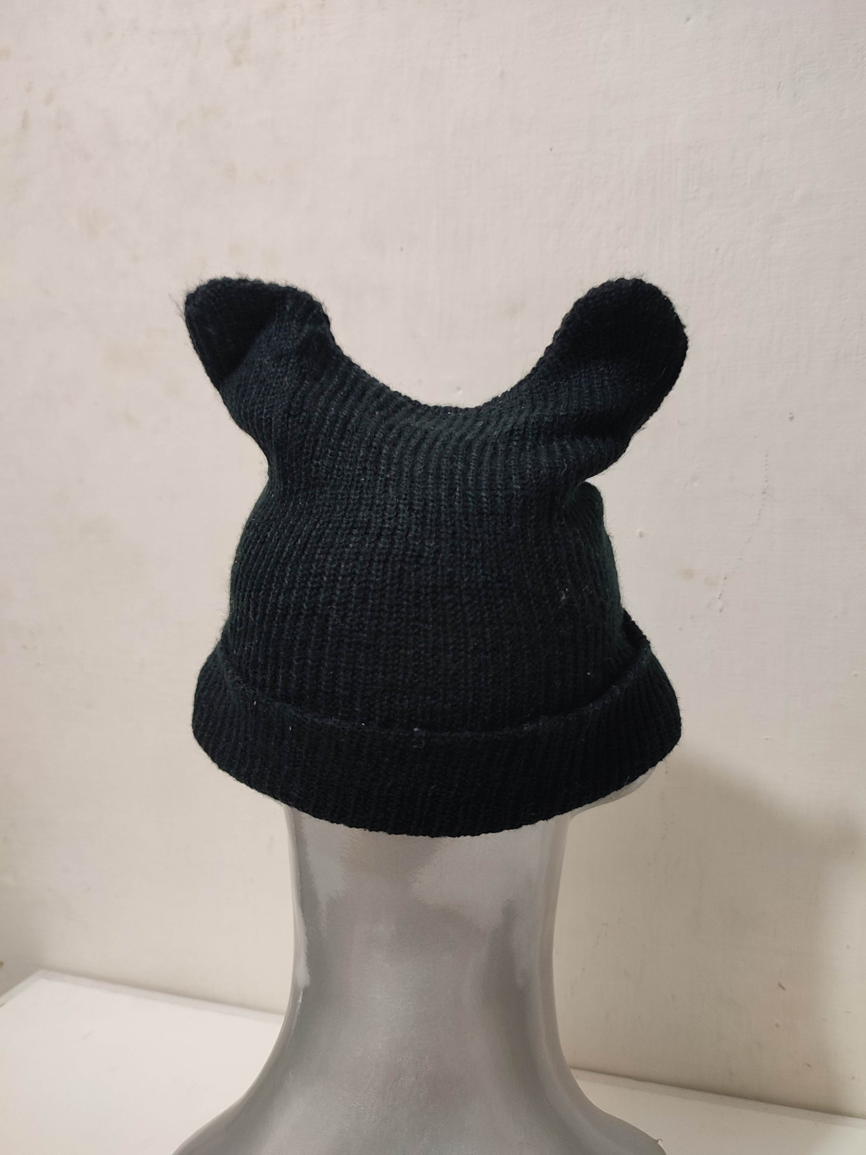 Other Black Bunny Devil Horns Beanie Hats Size ONE SIZE - 7 Thumbnail