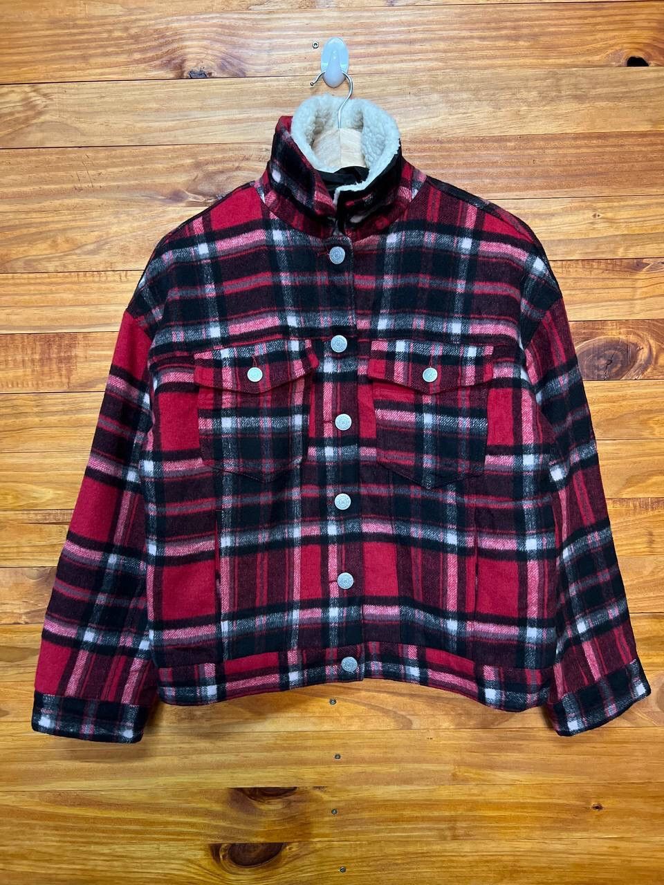 JOUETIE WOOL SHERPA TRUCKER JACKET