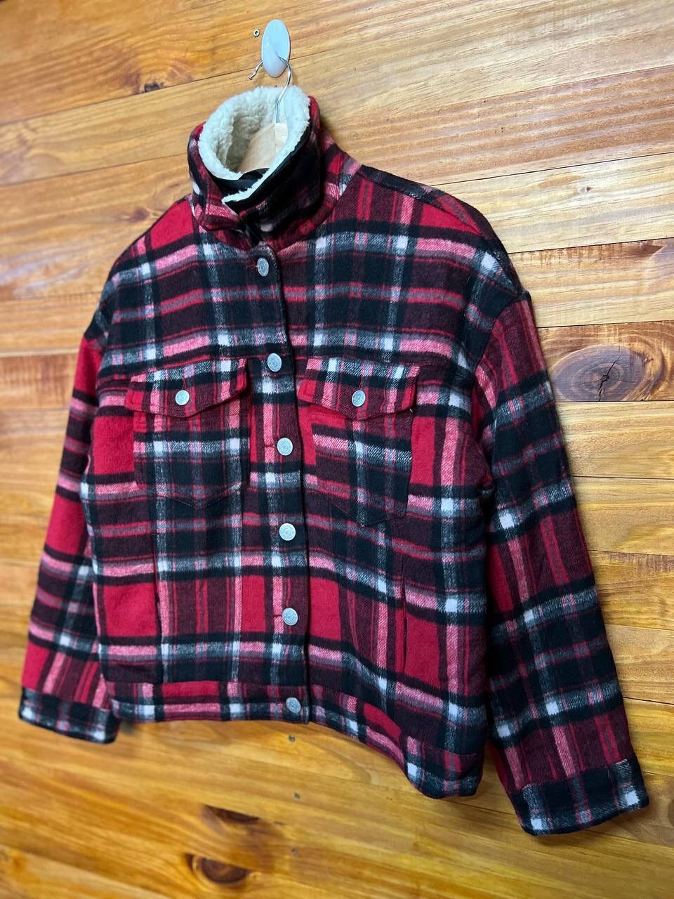 Japanese Brand JOUETIE WOOL SHERPA TRUCKER JACKET Size US M / EU 48-50 / 2 - 3 Thumbnail