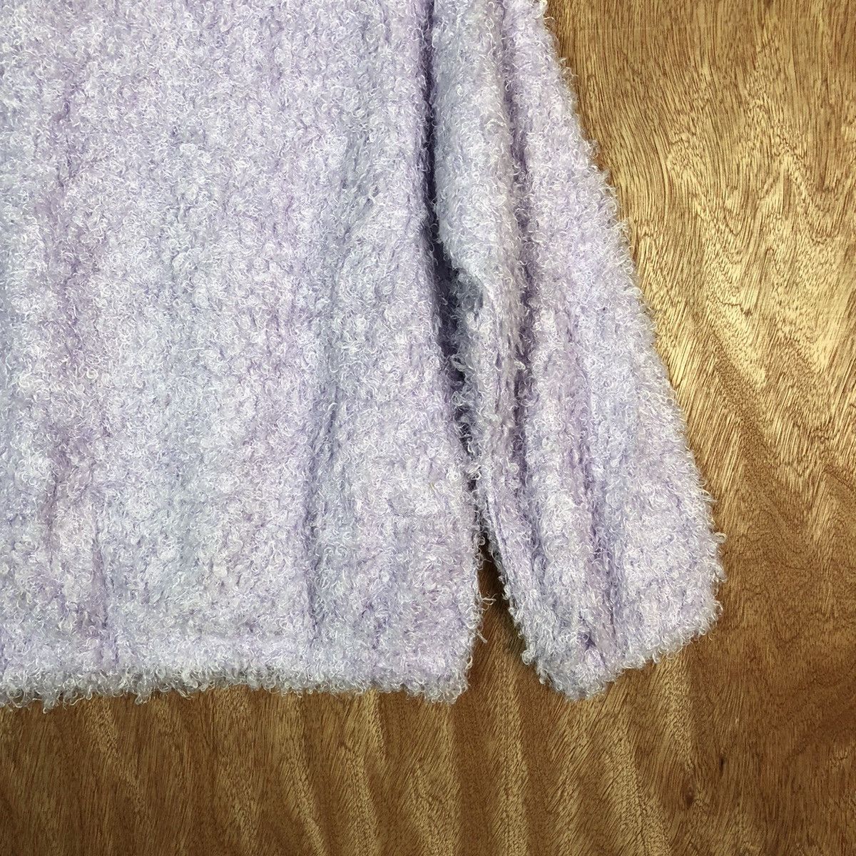 Homespun Knitwear VIS Purple Shag Shaggy Fur Mohair Knitwear #6601 Size S / US 4 / IT 40 - 9 Thumbnail