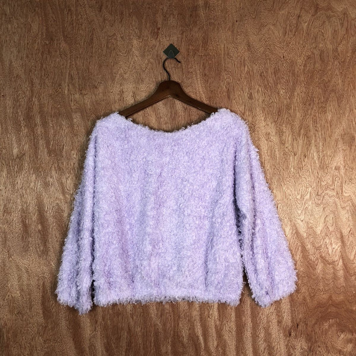Homespun Knitwear VIS Purple Shag Shaggy Fur Mohair Knitwear #6601 Size S / US 4 / IT 40 - 7 Thumbnail
