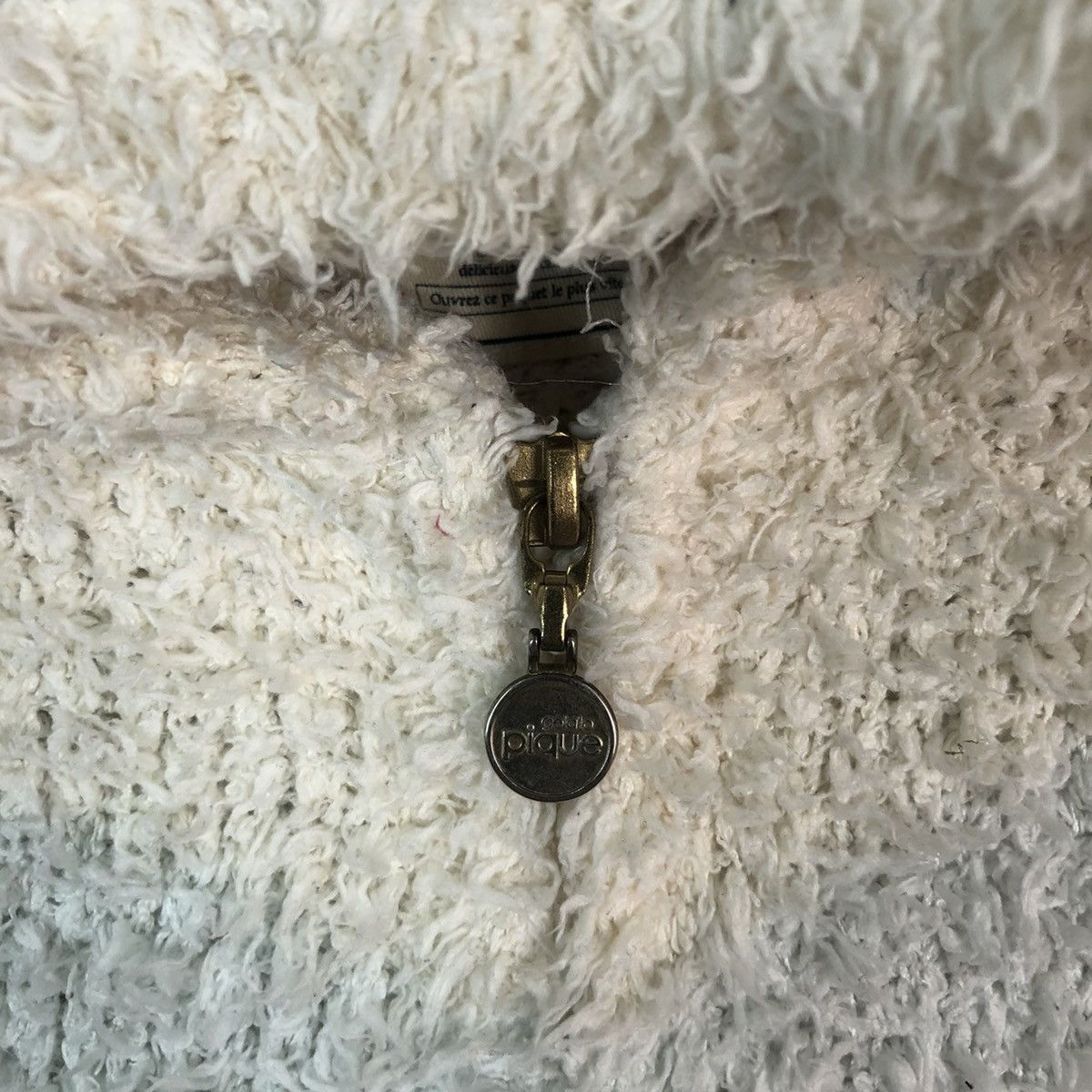 Homespun Knitwear × Japanese Brand × Solid and Striped Pique fleece Hoodies Shag Shaggy Fur Mohair Knitwear #6672 Size L / US 10 / IT 46 - 7 Thumbnail
