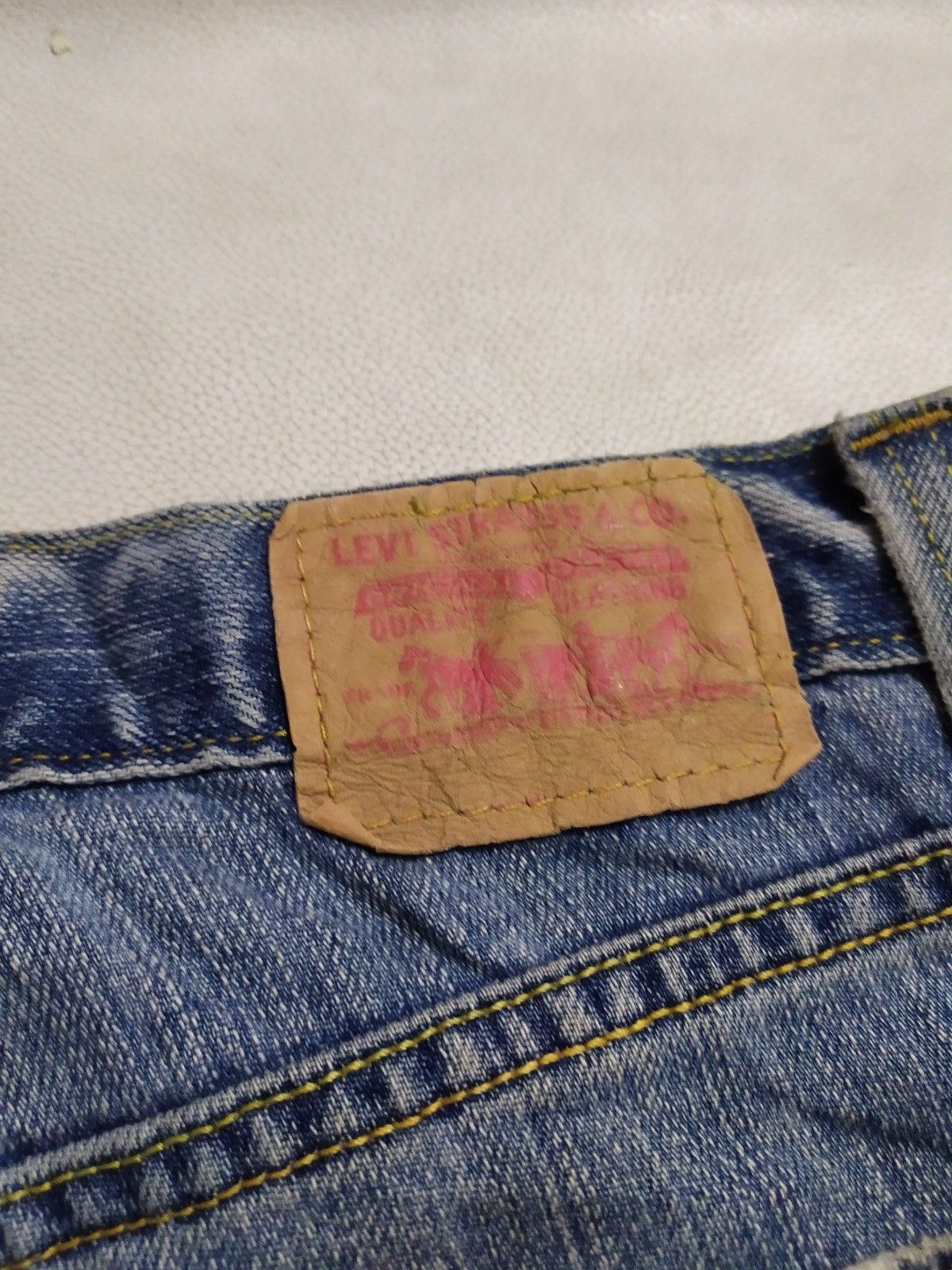 Levi's Levis Paisley Patchwork Distressed low rise flare Denim Size 27" / US 4 / IT 40 - 15 Thumbnail