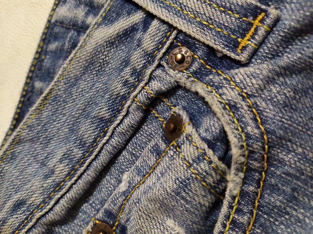 Levi's Levis Paisley Patchwork Distressed low rise flare Denim Size 27" / US 4 / IT 40 - 7 Thumbnail