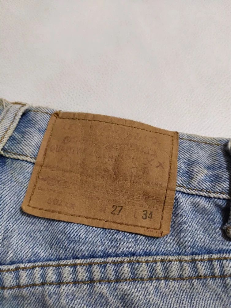 Levi's × Levi's Vintage Clothing × Vintage Vintage Levi’s 501 Stone Wash Classic Cut Denim Jeans Size US 27 - 10 Thumbnail
