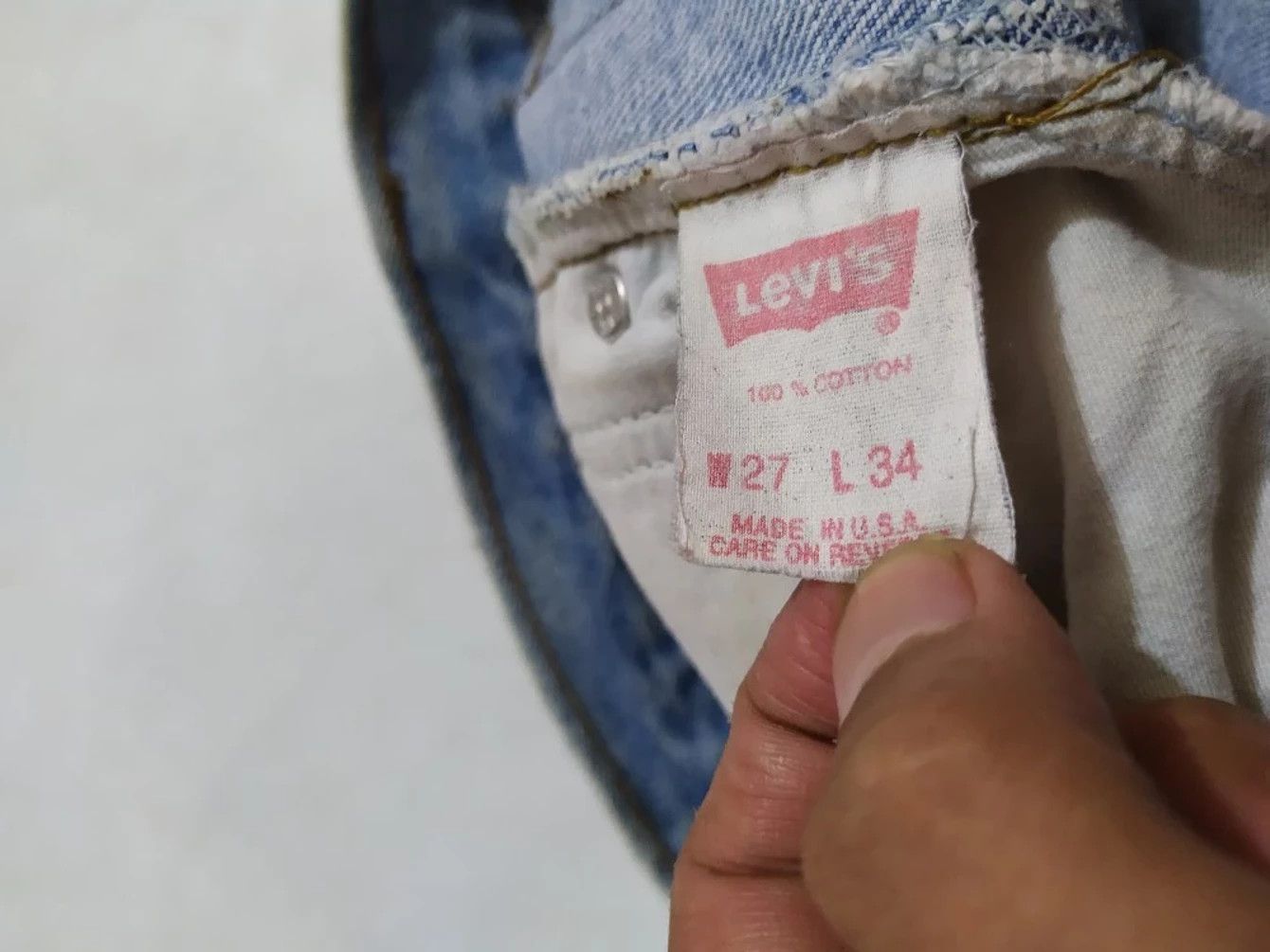 Levi's × Levi's Vintage Clothing × Vintage Vintage Levi’s 501 Stone Wash Classic Cut Denim Jeans Size US 27 - 14 Thumbnail