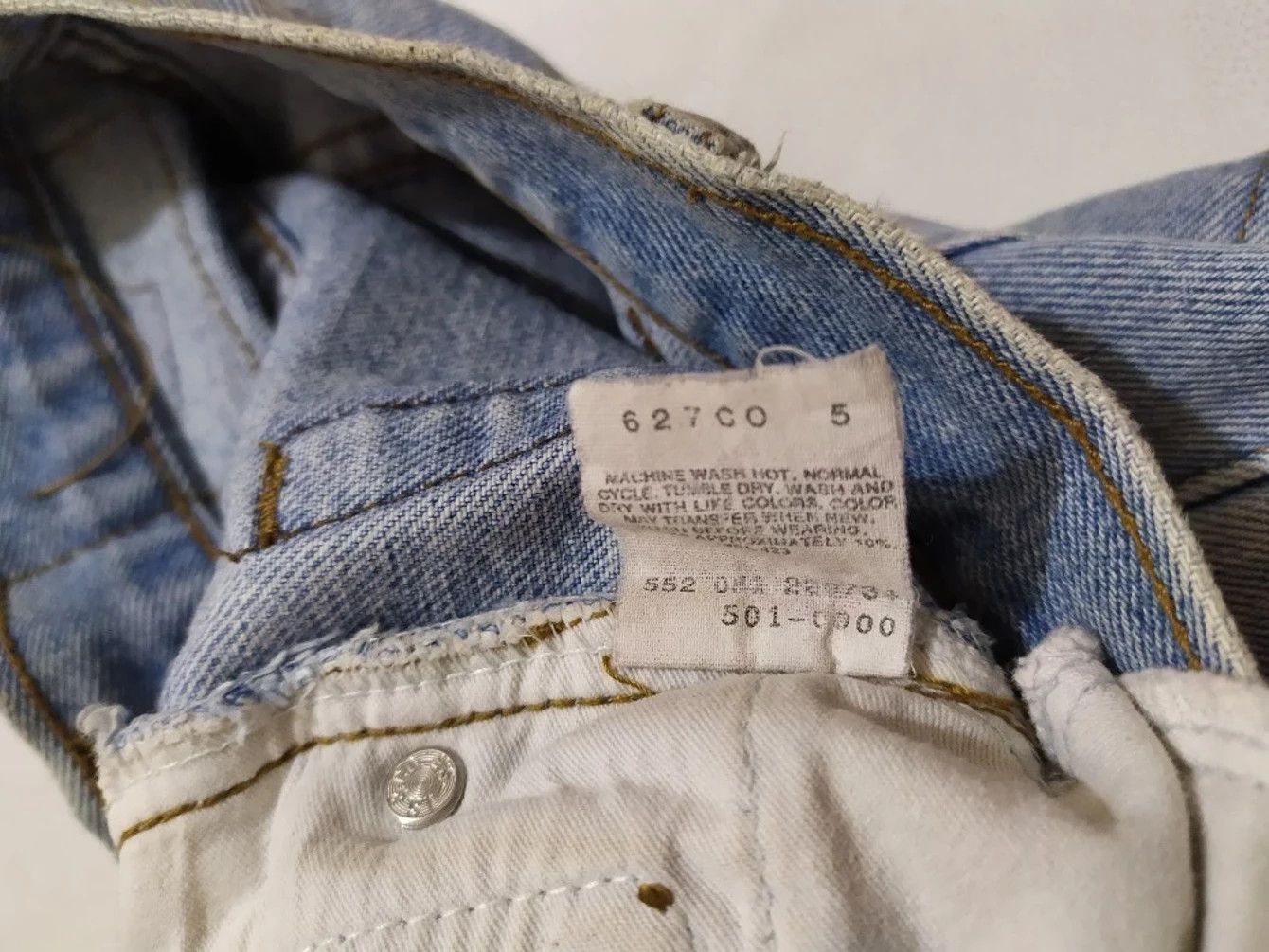 Levi's × Levi's Vintage Clothing × Vintage Vintage Levi’s 501 Stone Wash Classic Cut Denim Jeans Size US 27 - 15 Thumbnail