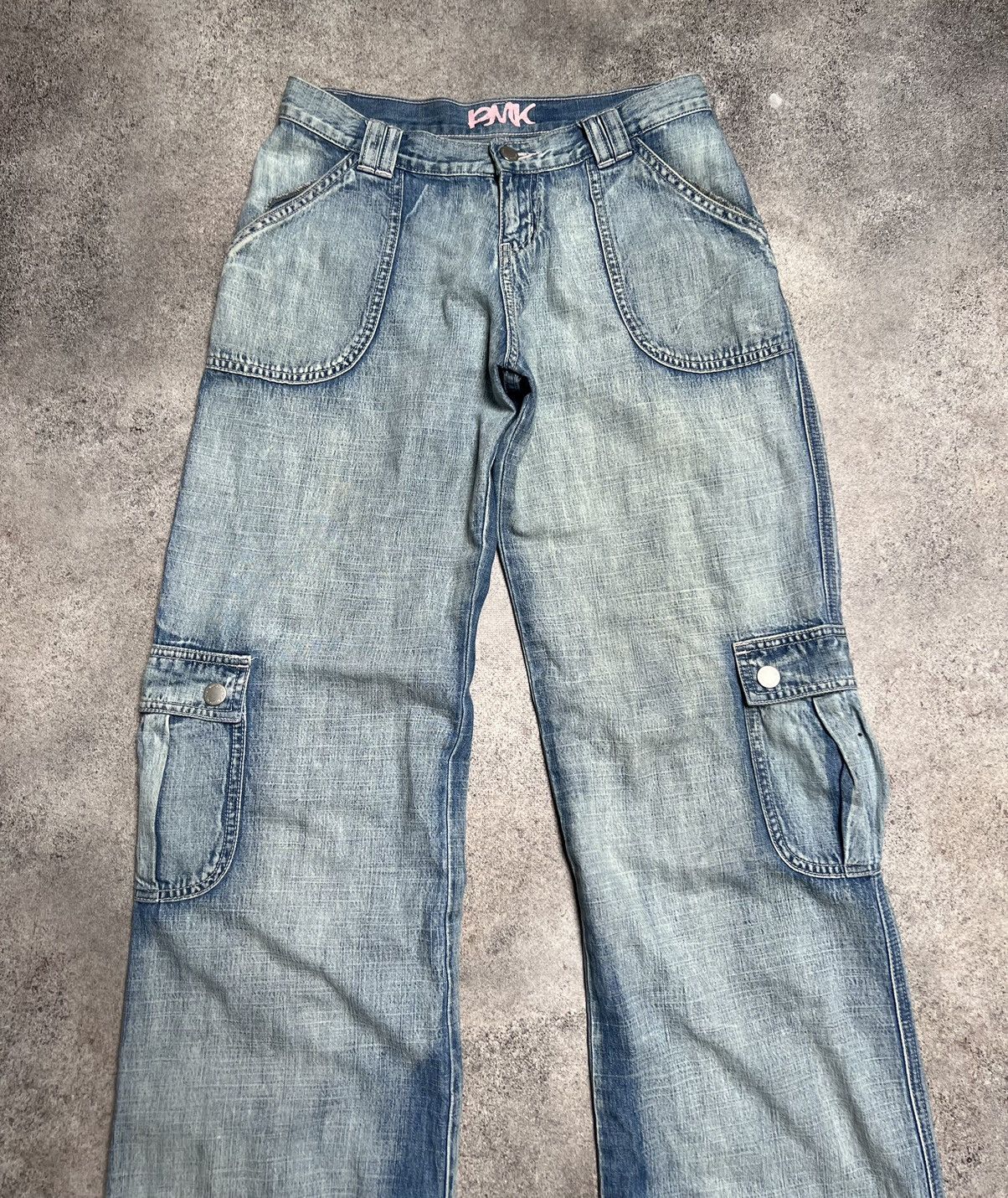 Japanese Brand × Vintage Vintage Japanese cargo flare jeans Size 28" / US 6 / IT 42 - 4 Thumbnail