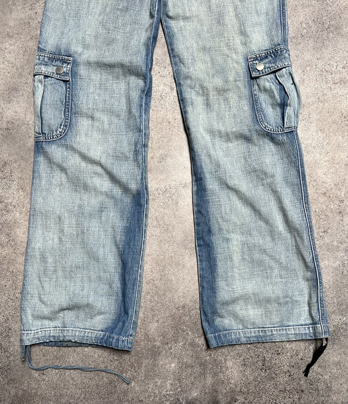 Japanese Brand × Vintage Vintage Japanese cargo flare jeans Size 28" / US 6 / IT 42 - 2 Thumbnail