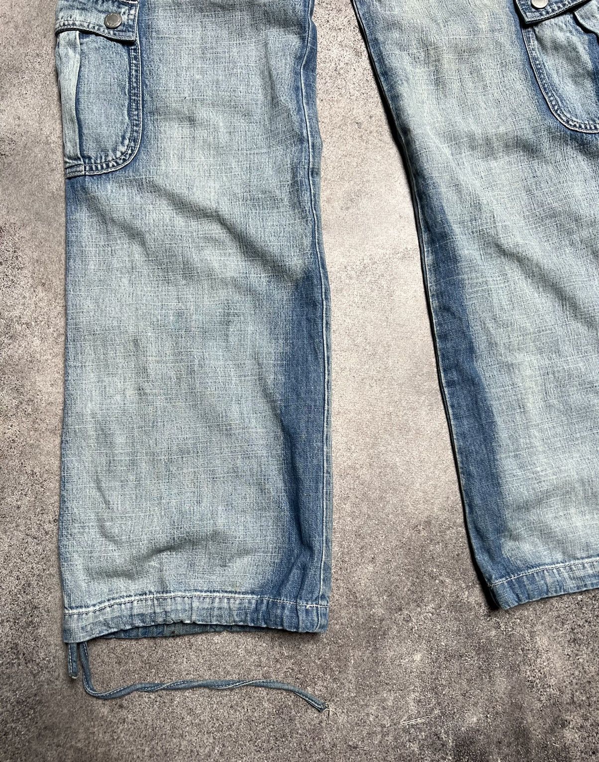 Japanese Brand × Vintage Vintage Japanese cargo flare jeans Size 28" / US 6 / IT 42 - 3 Thumbnail