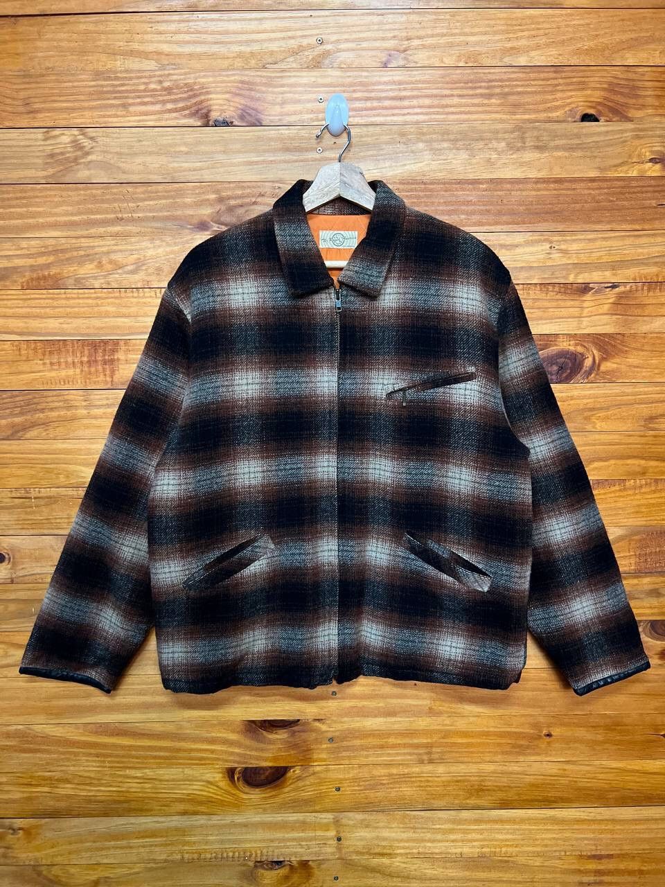 Vintage VINTAGE THE ROUND AMERICA WOOL PLAID TARTAN JACKET Size US M / EU 48-50 / 2 - 1 Thumbnail