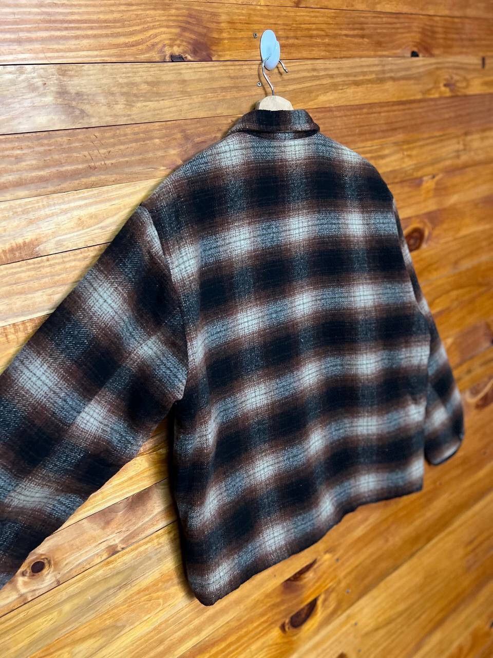 Vintage VINTAGE THE ROUND AMERICA WOOL PLAID TARTAN JACKET Size US M / EU 48-50 / 2 - 9 Thumbnail